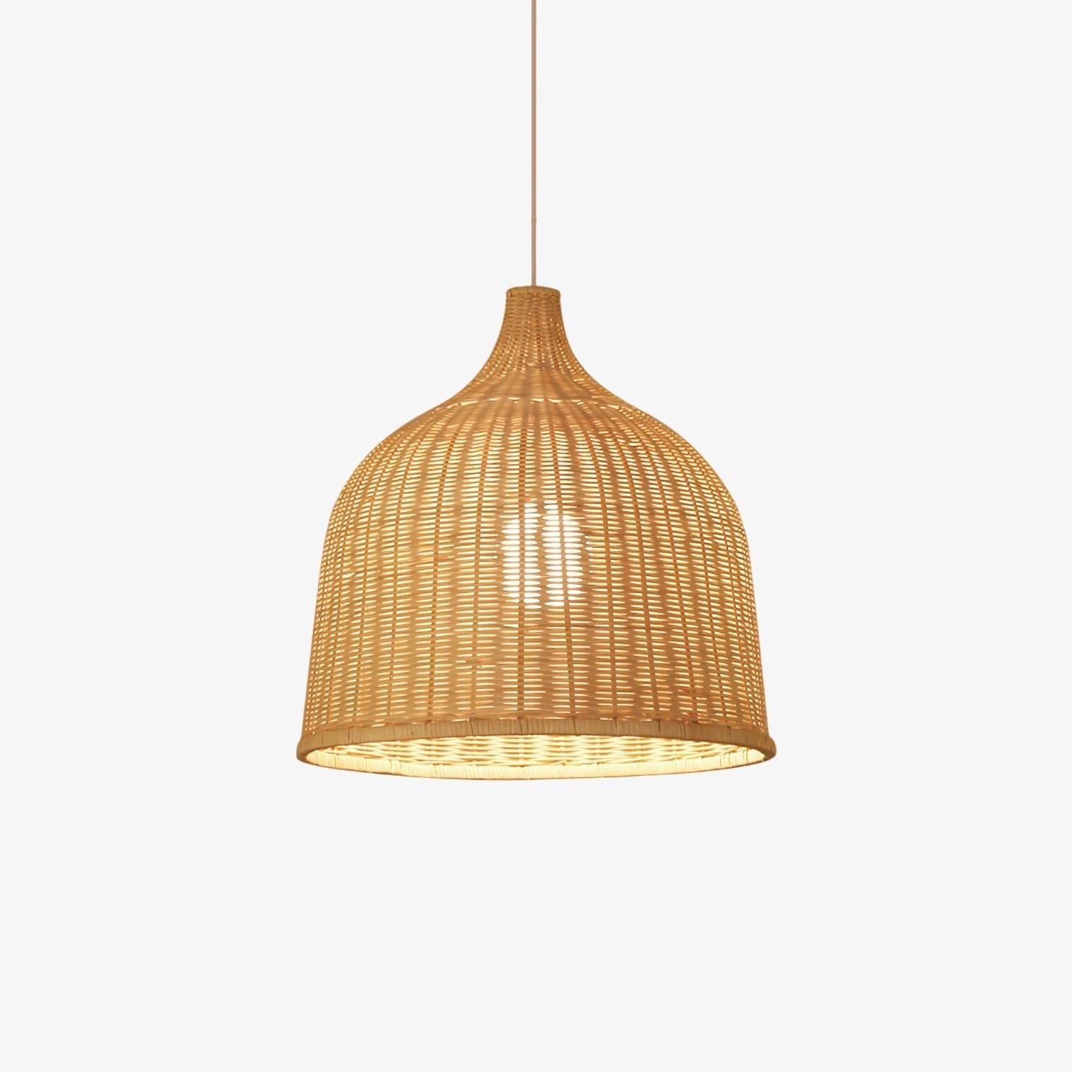 Willow Rustic Rattan Pandent Light - Letslighting