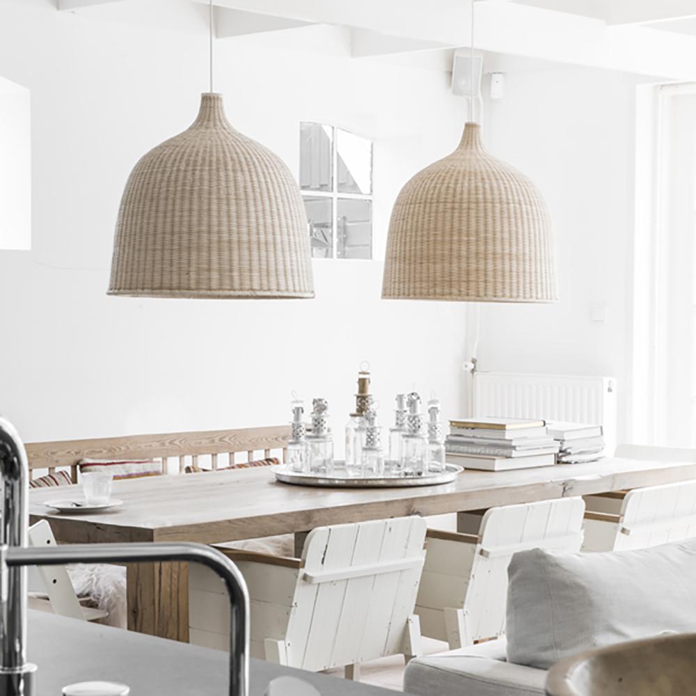 Willow Rustic Rattan Pandent Light - Letslighting