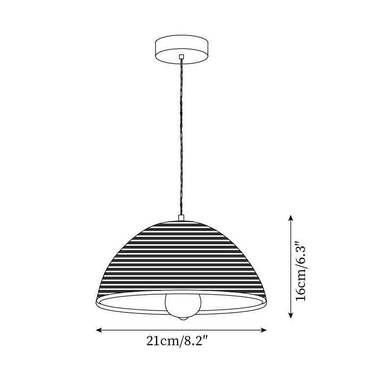 Pendant Lamp Rattan Shade and Body Cone Shape Natural Minimalist - Letslighting