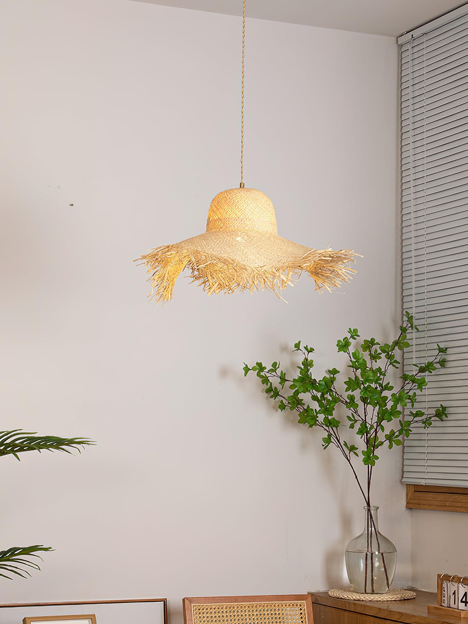 Zephyran Rattan Vintage Pendant Light - Letslighting