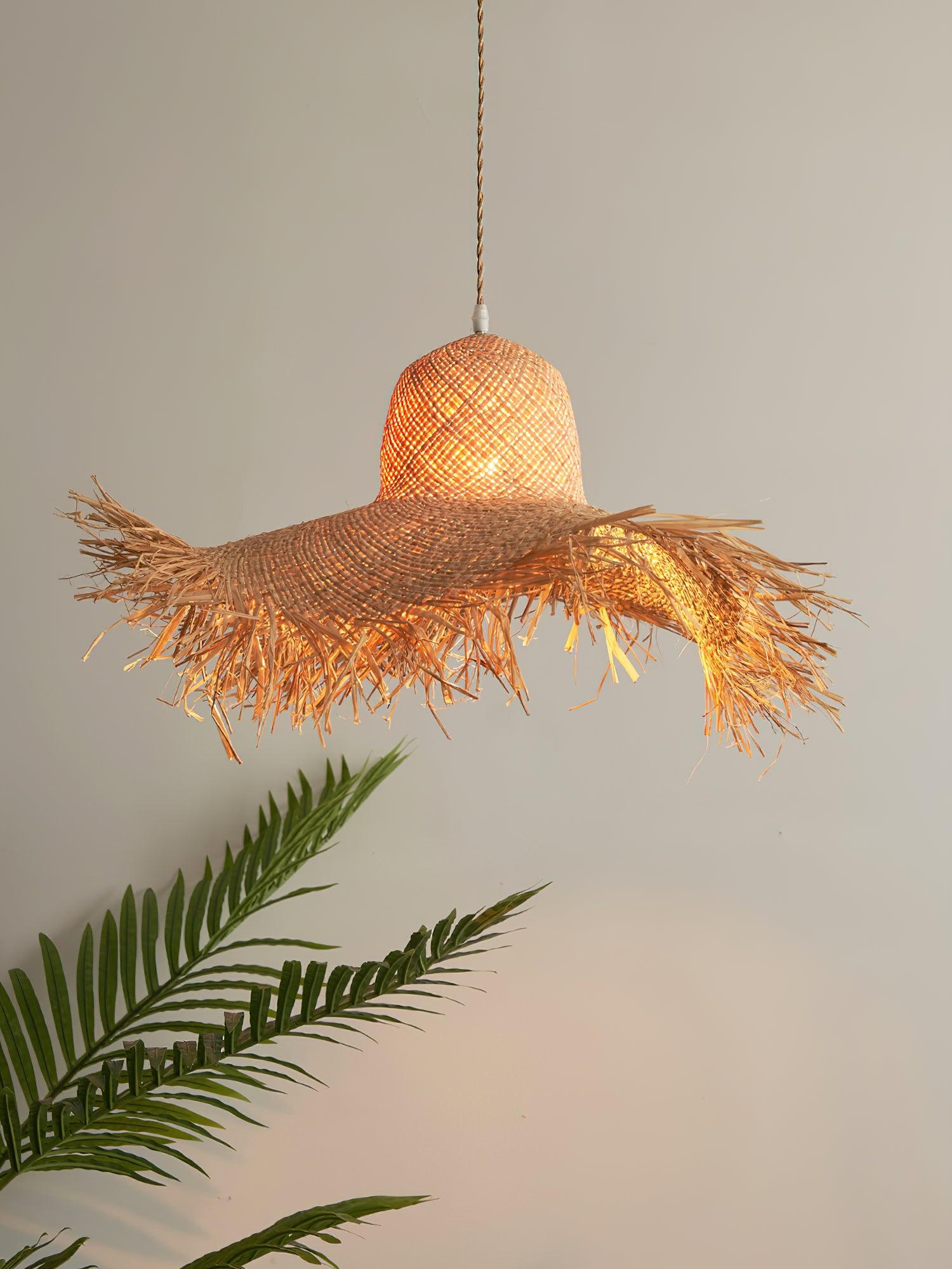 Zephyran Rattan Vintage Pendant Light - Letslighting