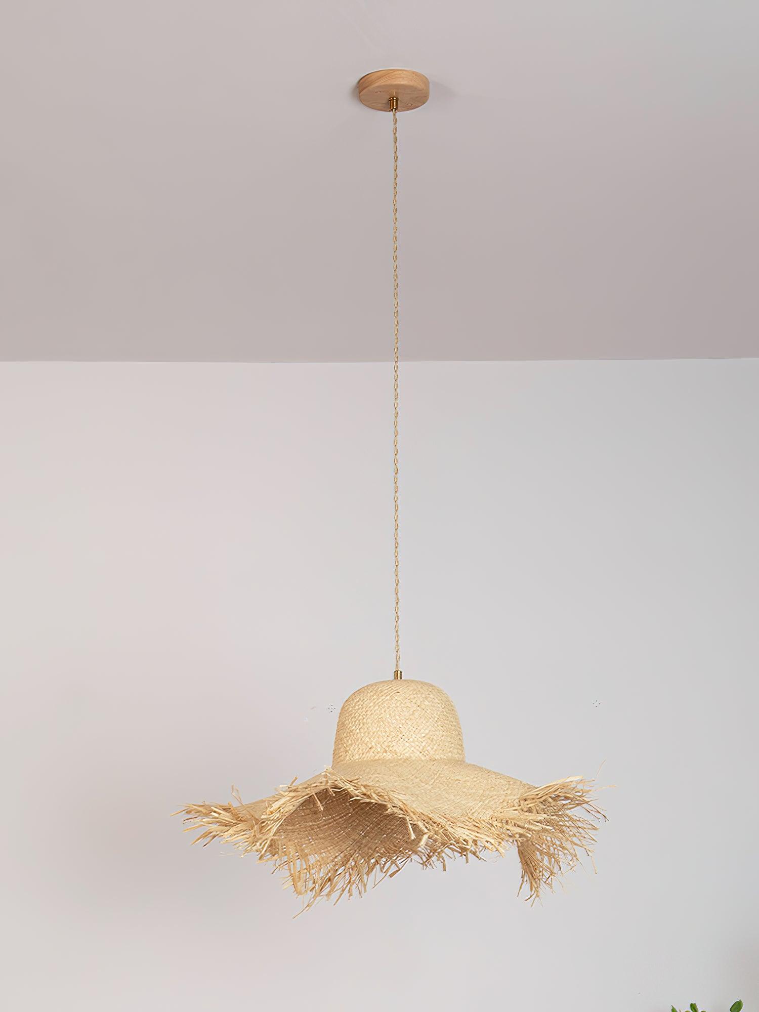 Zephyran Rattan Vintage Pendant Light - Letslighting