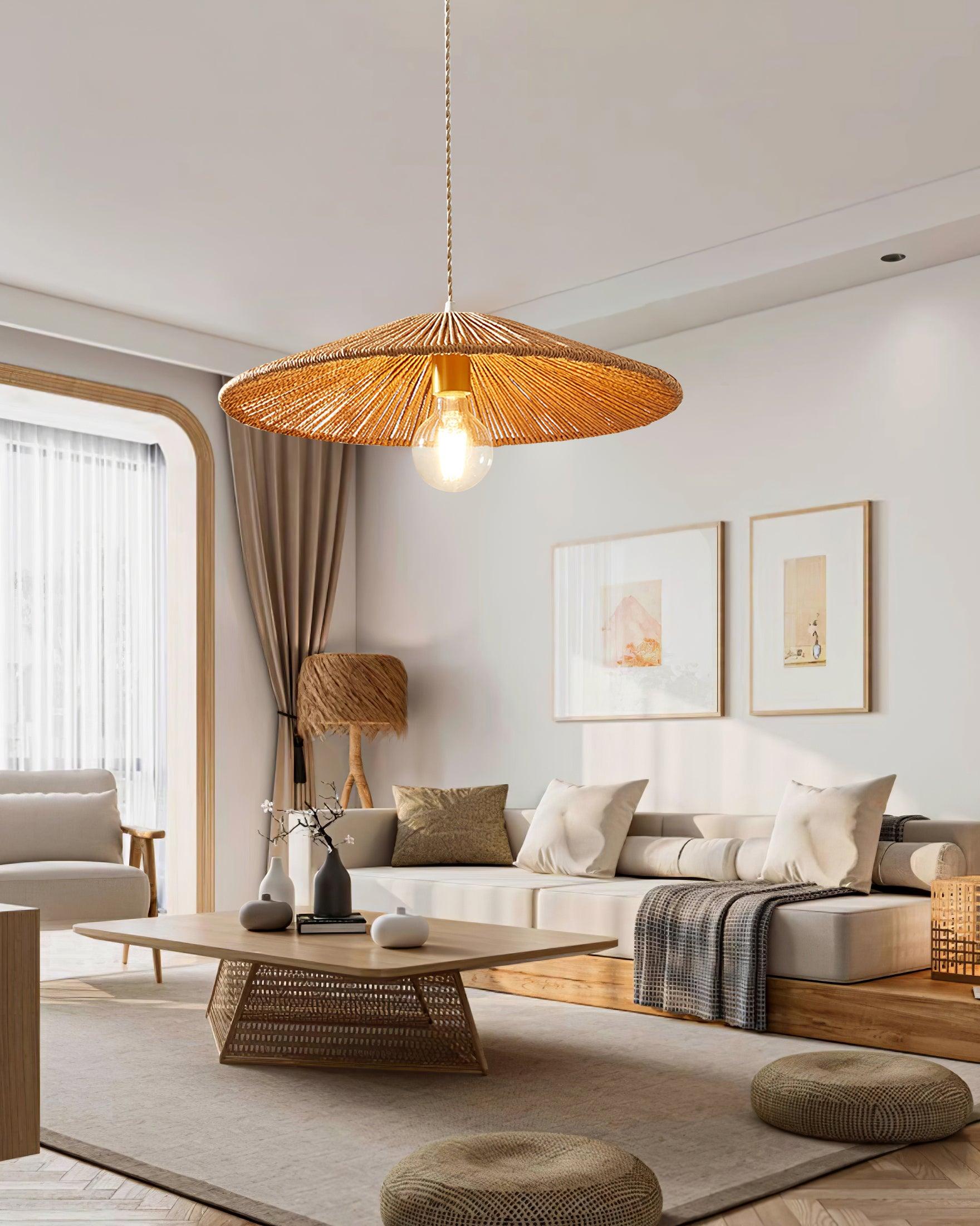 Sola Rattan Pendant Light - Letslighting