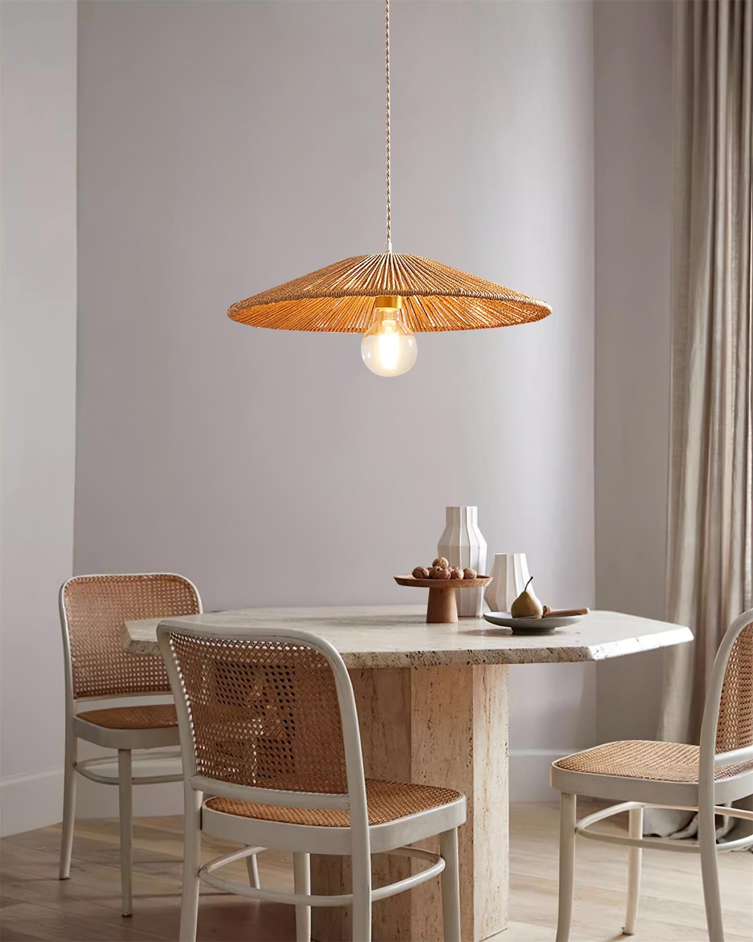 Sola Rattan Pendant Light - Letslighting