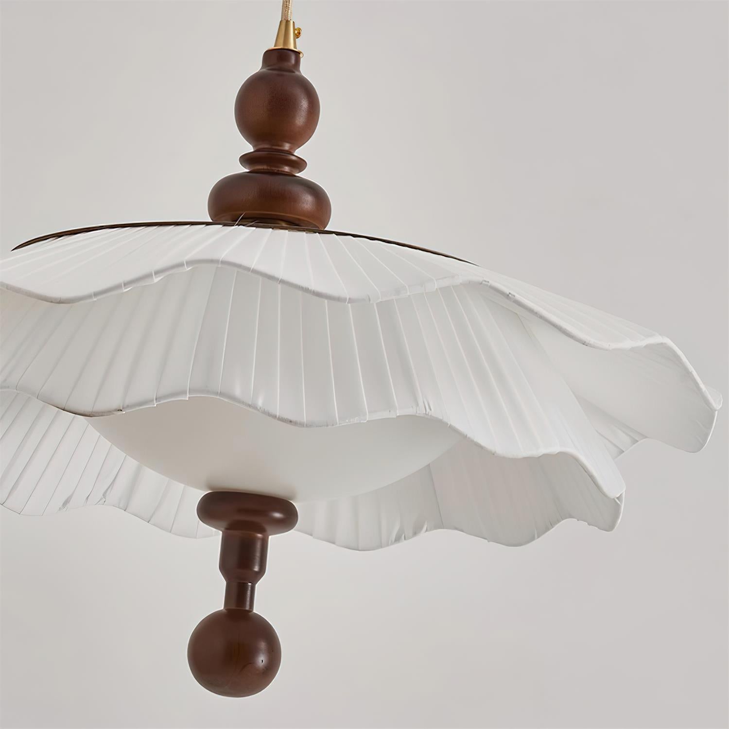 Ravina Pendant Lamp Pleated Ruffled Edge - Letslighting