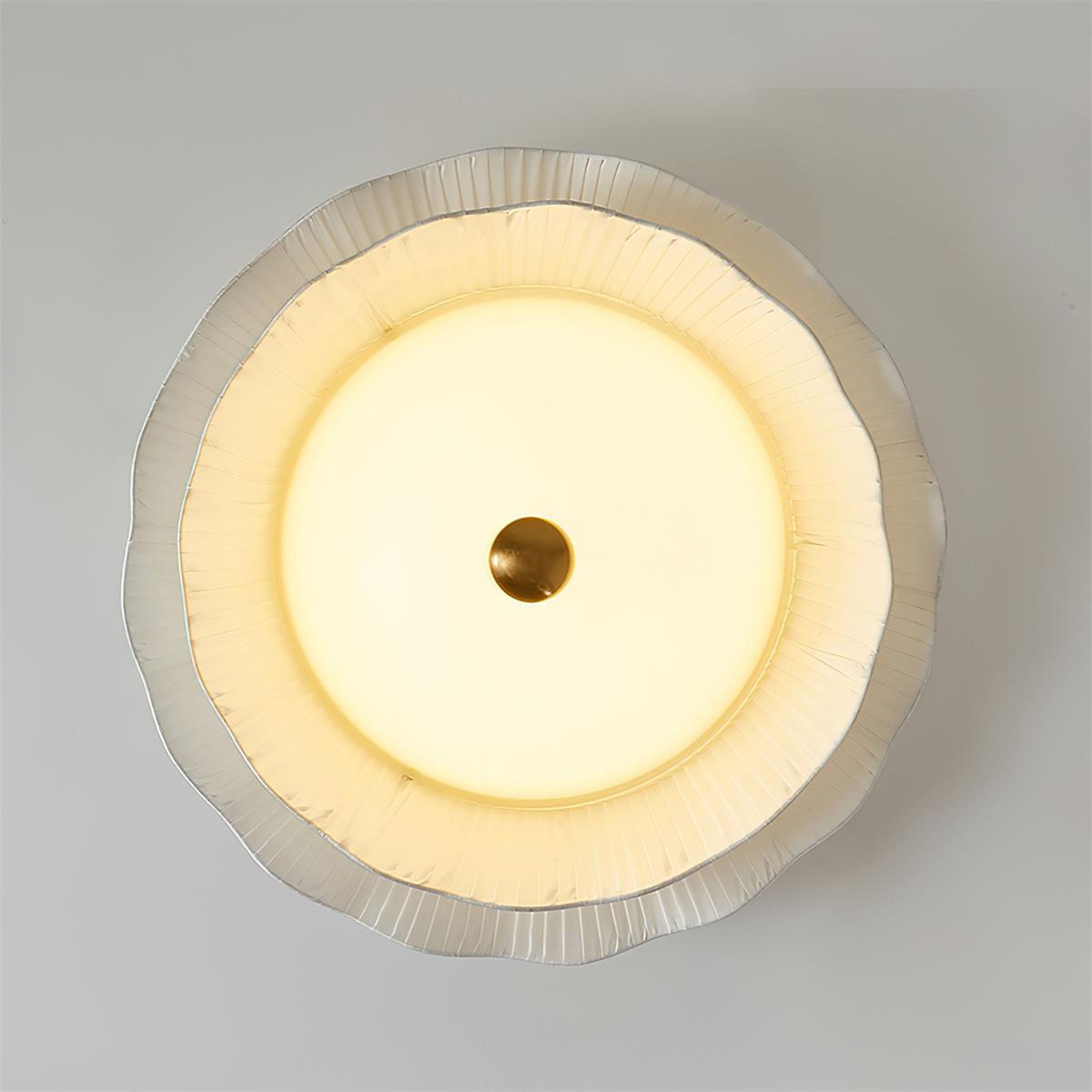 Ravina Pendant Lamp Pleated Ruffled Edge - Letslighting