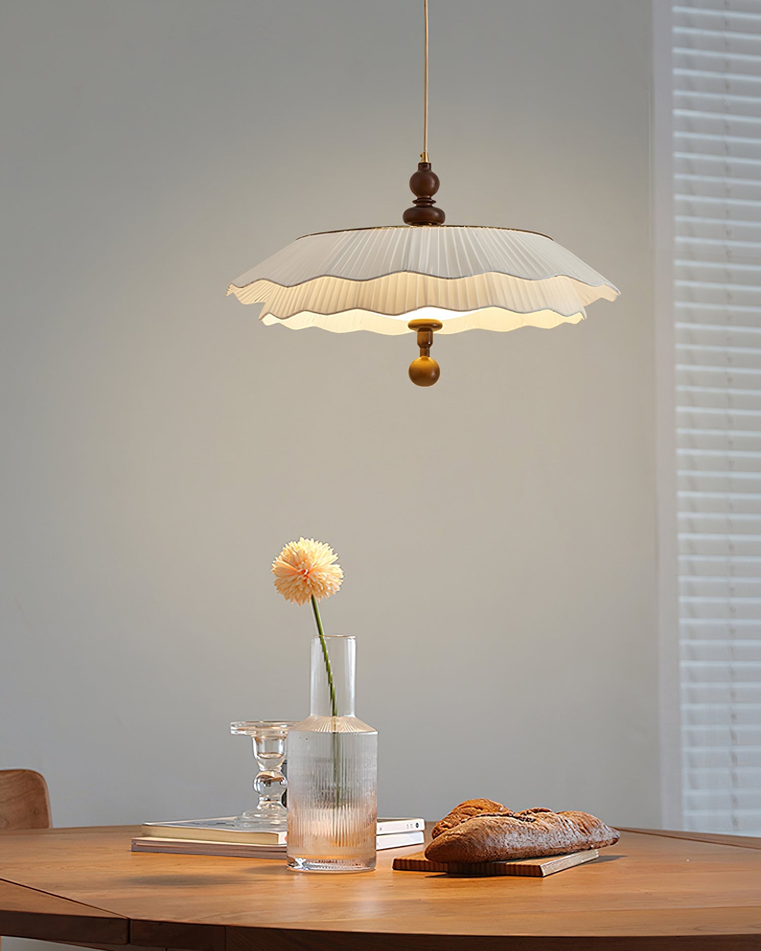 Ravina Pendant Lamp Pleated Ruffled Edge - Letslighting