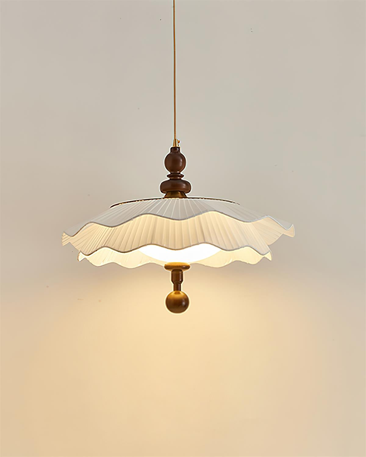 Ravina Pendant Lamp Pleated Ruffled Edge - Letslighting