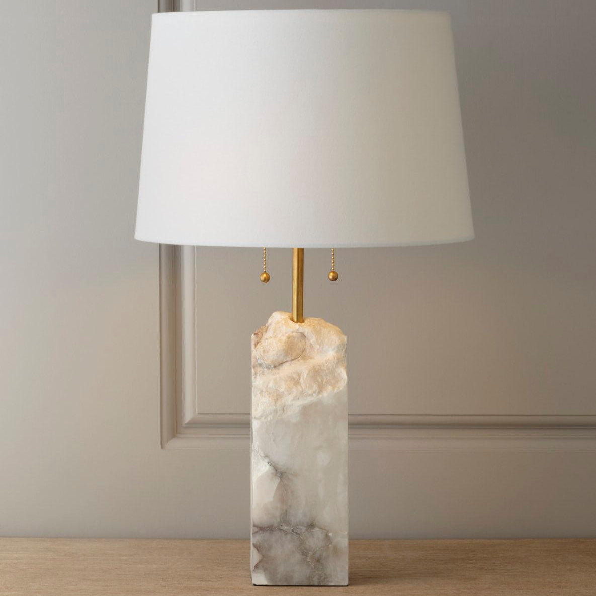 Syvaris Minimalist Alabaster Table Lamp - Letslighting