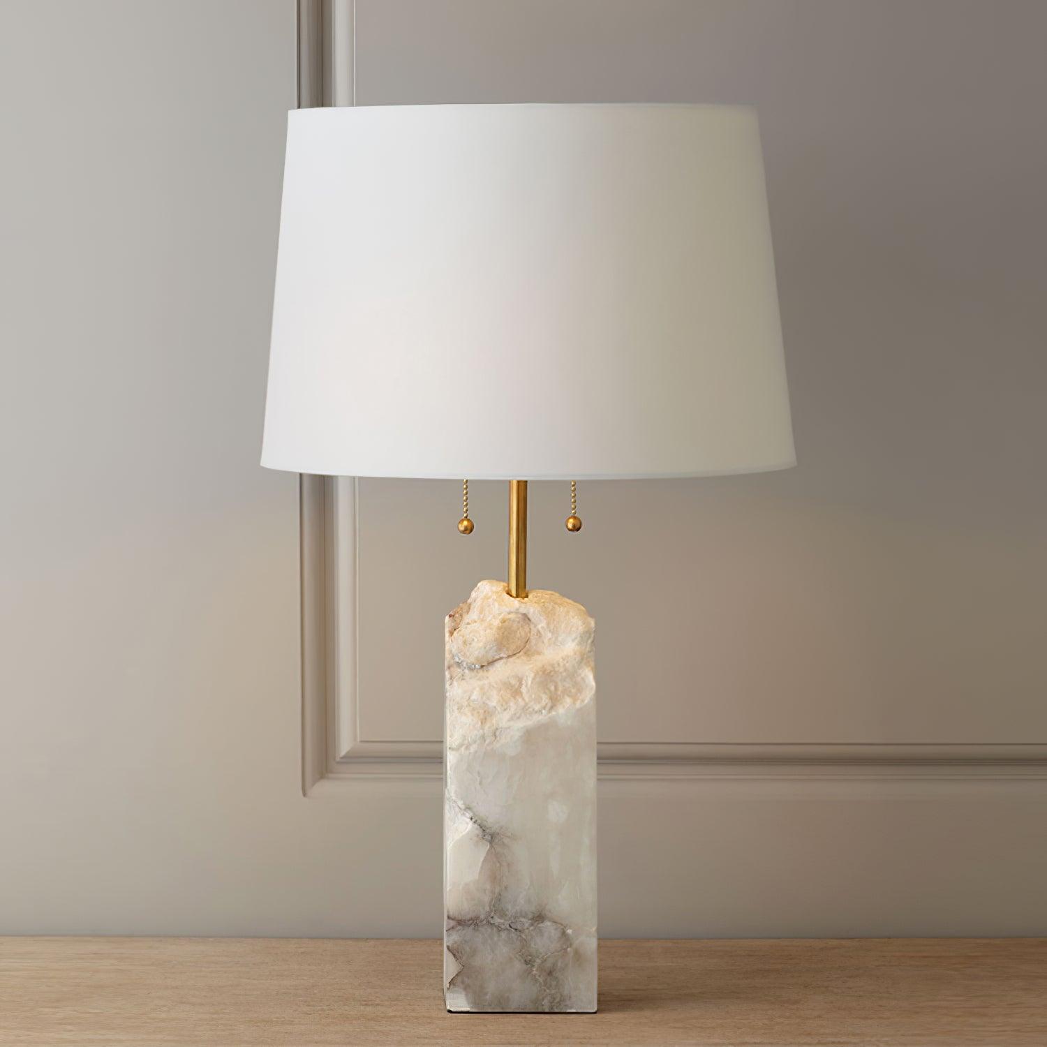 Syvaris Minimalist Alabaster Table Lamp - Letslighting