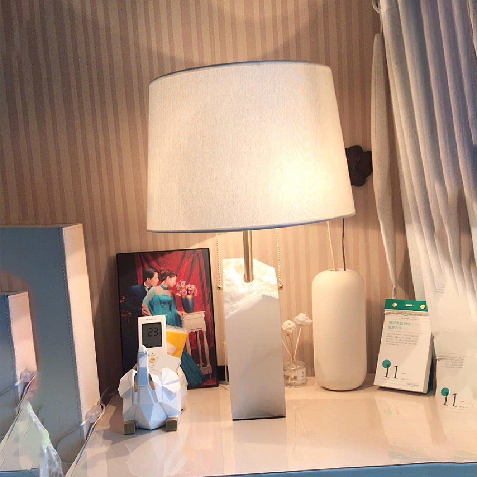 Syvaris Minimalist Alabaster Table Lamp - Letslighting