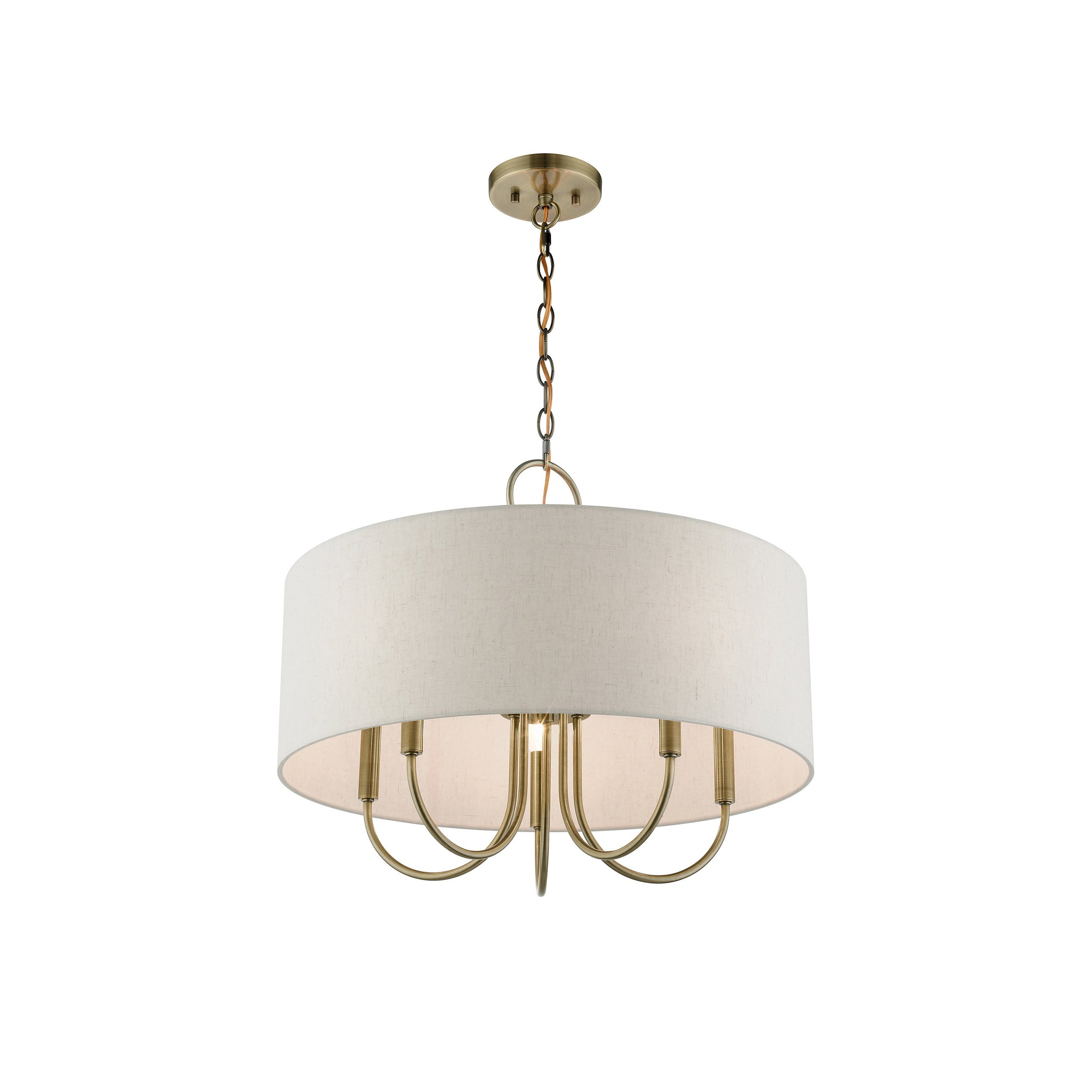 Ovyneth Classic Vintage Drum Fabric Chandelier - Letslighting