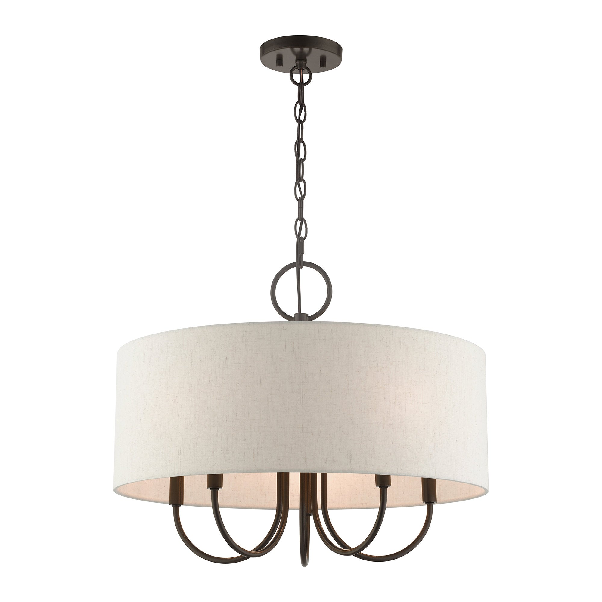 Ovyneth Classic Vintage Drum Fabric Chandelier - Letslighting