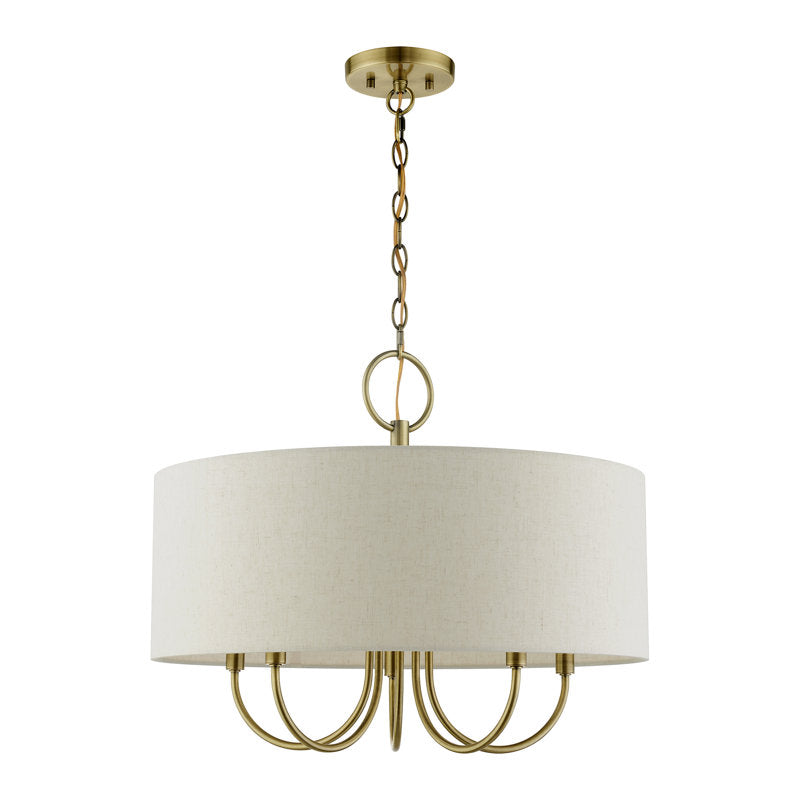 Ovyneth Classic Vintage Drum Fabric Chandelier - Letslighting