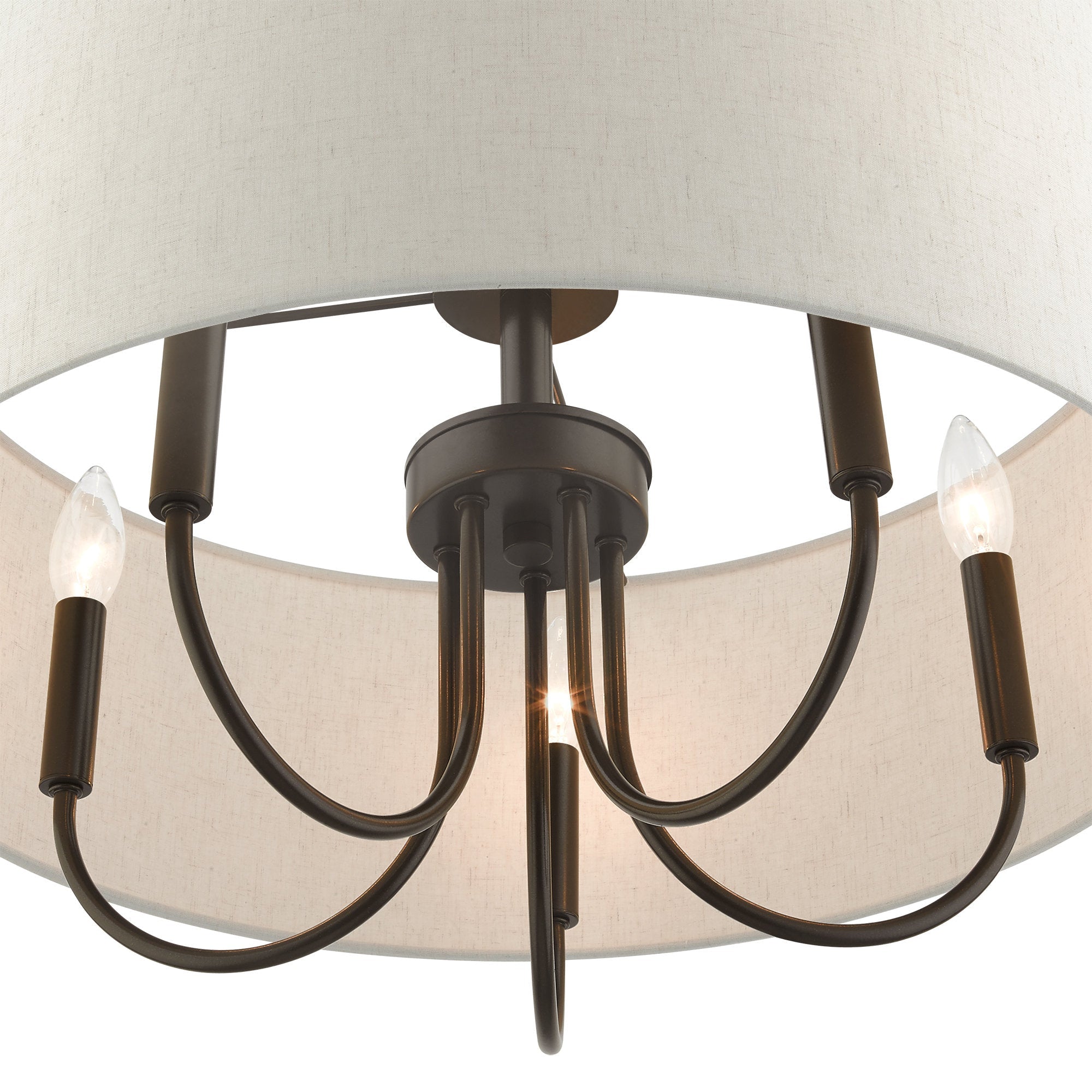 Ovyneth Classic Vintage Drum Fabric Chandelier - Letslighting