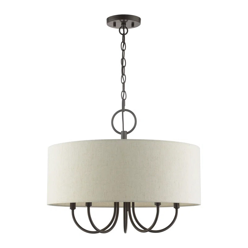 Ovyneth Classic Vintage Drum Fabric Chandelier - Letslighting