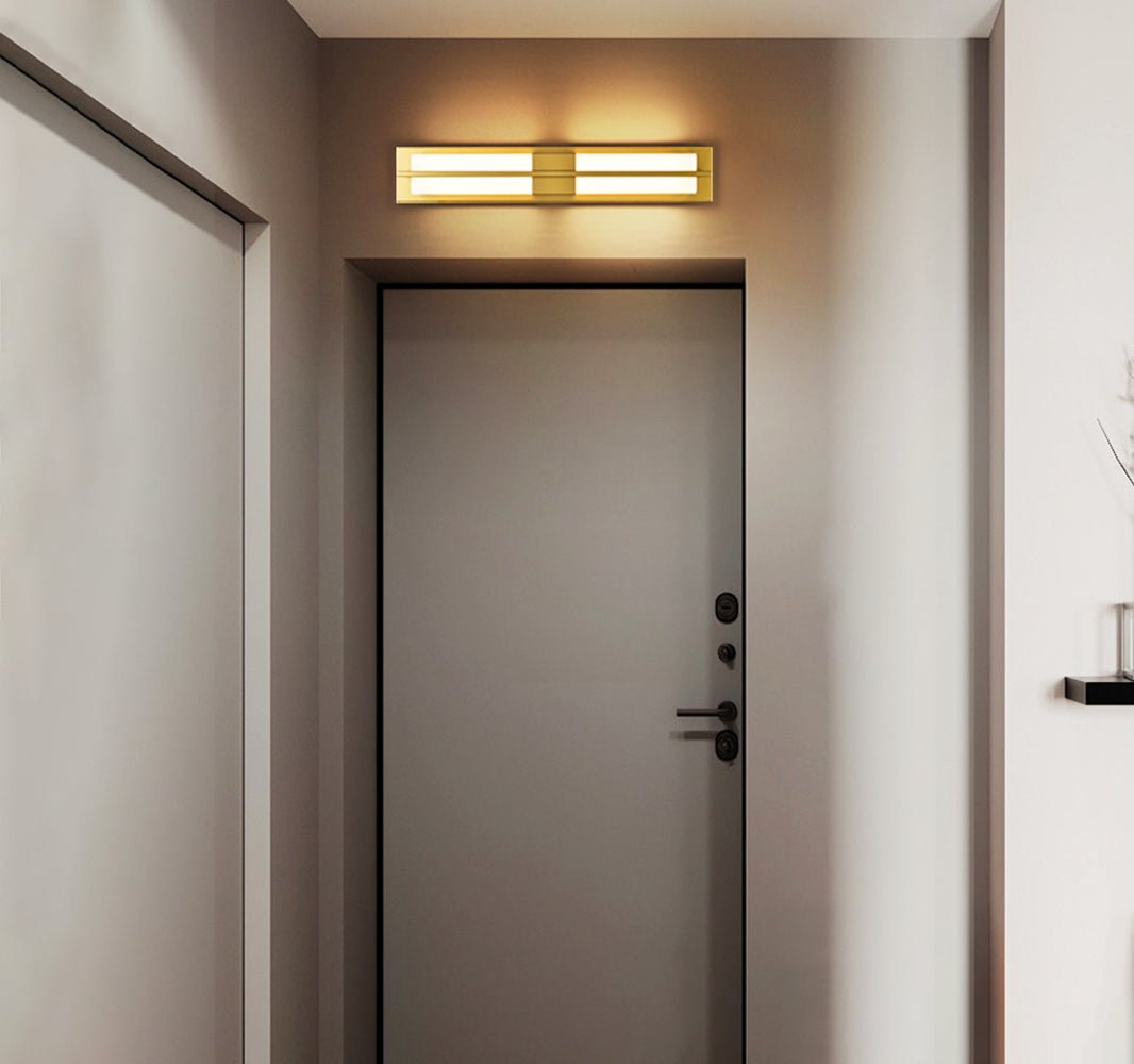 Caspian Alabaster Brass Wall Light - Letslighting
