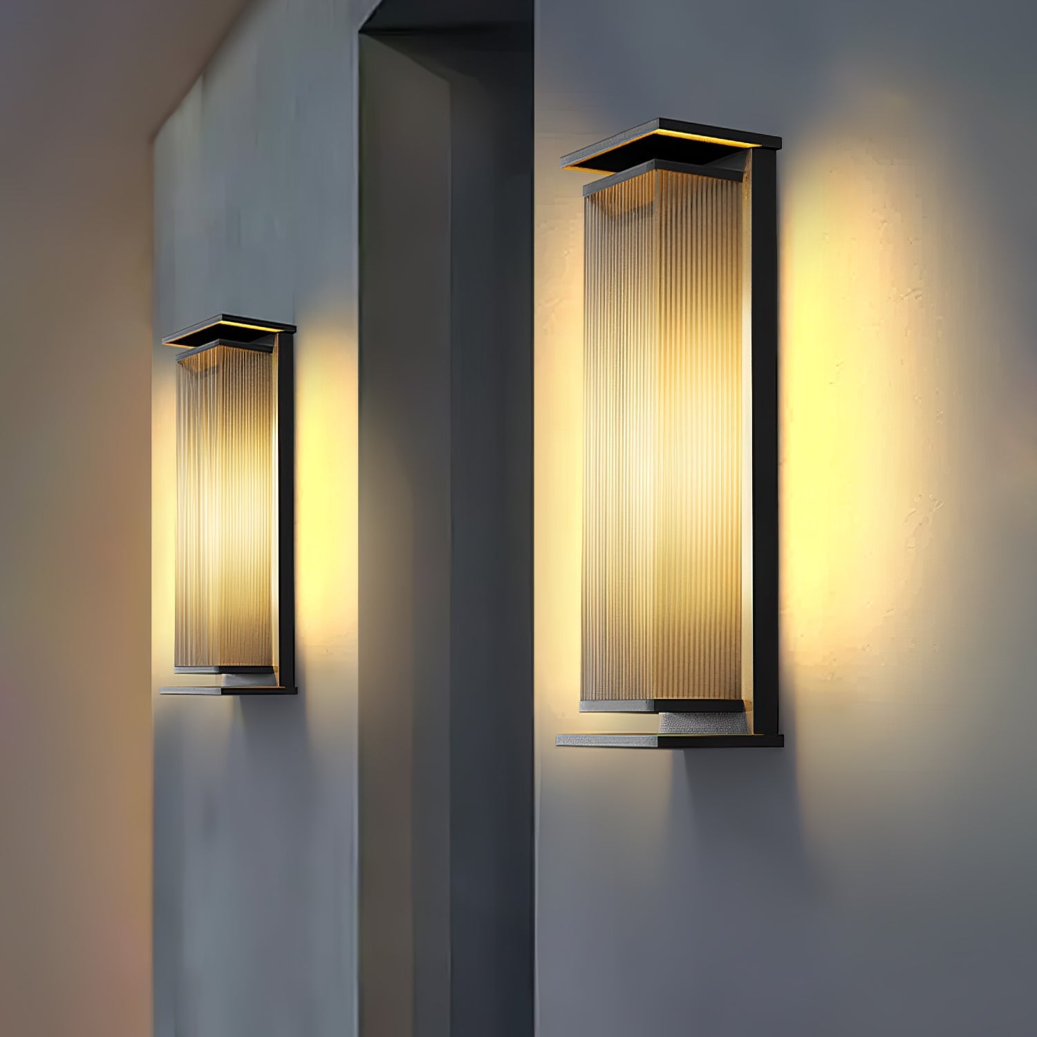 Ilthaion Rectangular Box Outdoor Wall Lamp - Letslighting