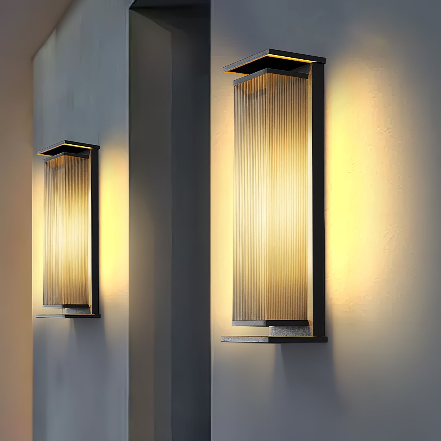 Ilthaion Rectangular Box Outdoor Wall Lamp - Letslighting