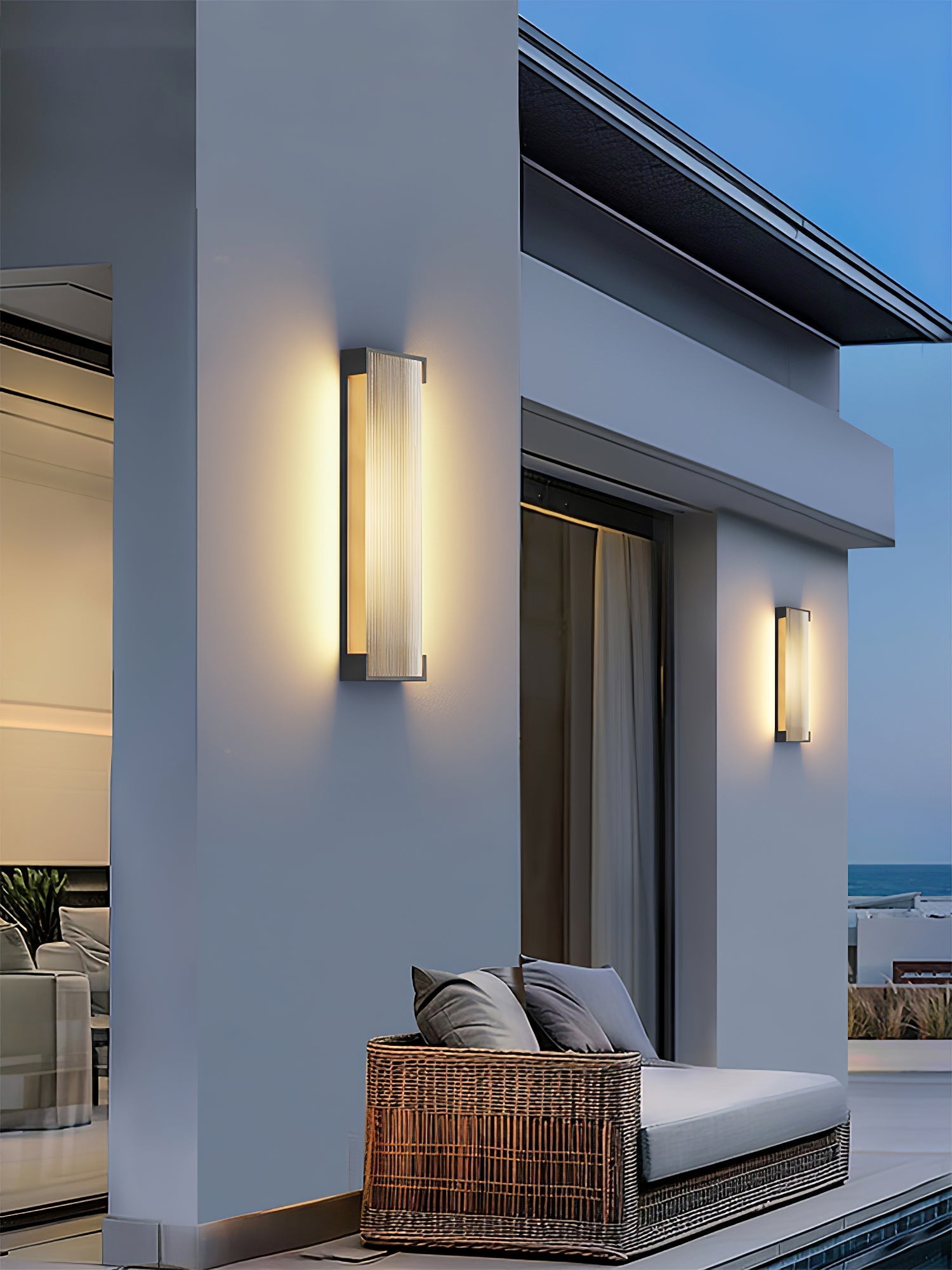 Ivela Unique Rectangular Solar Outdoor Wall Light - Letslighting