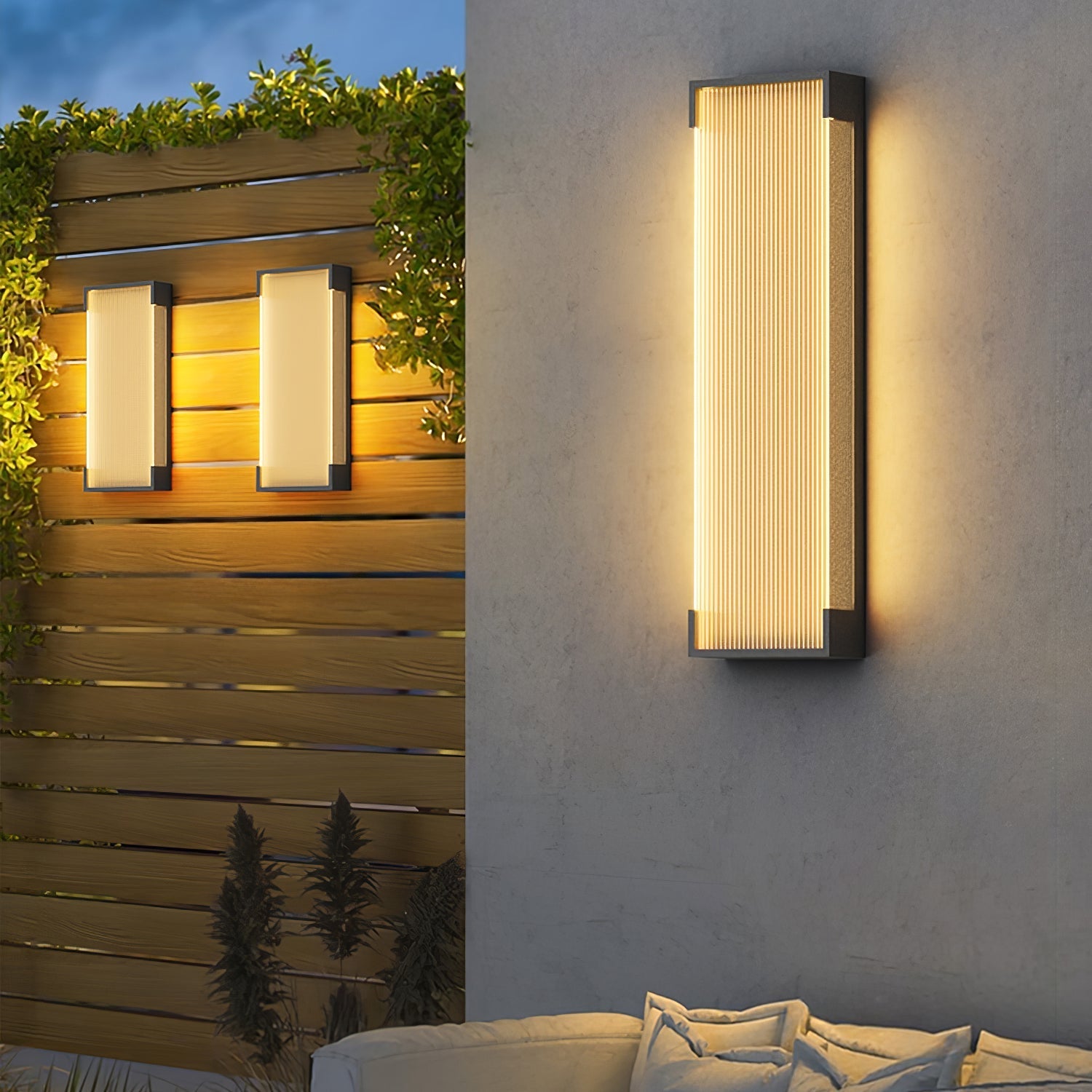 Ivela Unique Rectangular Solar Outdoor Wall Light - Letslighting