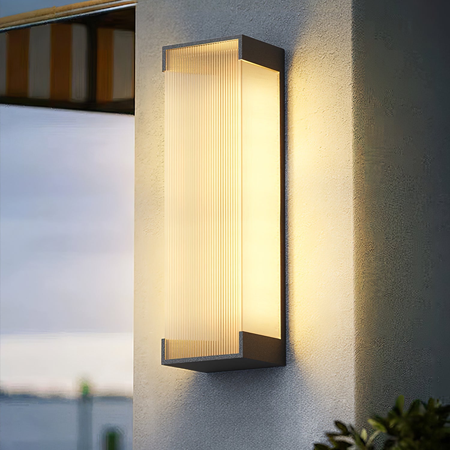 Ivela Unique Rectangular Solar Outdoor Wall Light - Letslighting