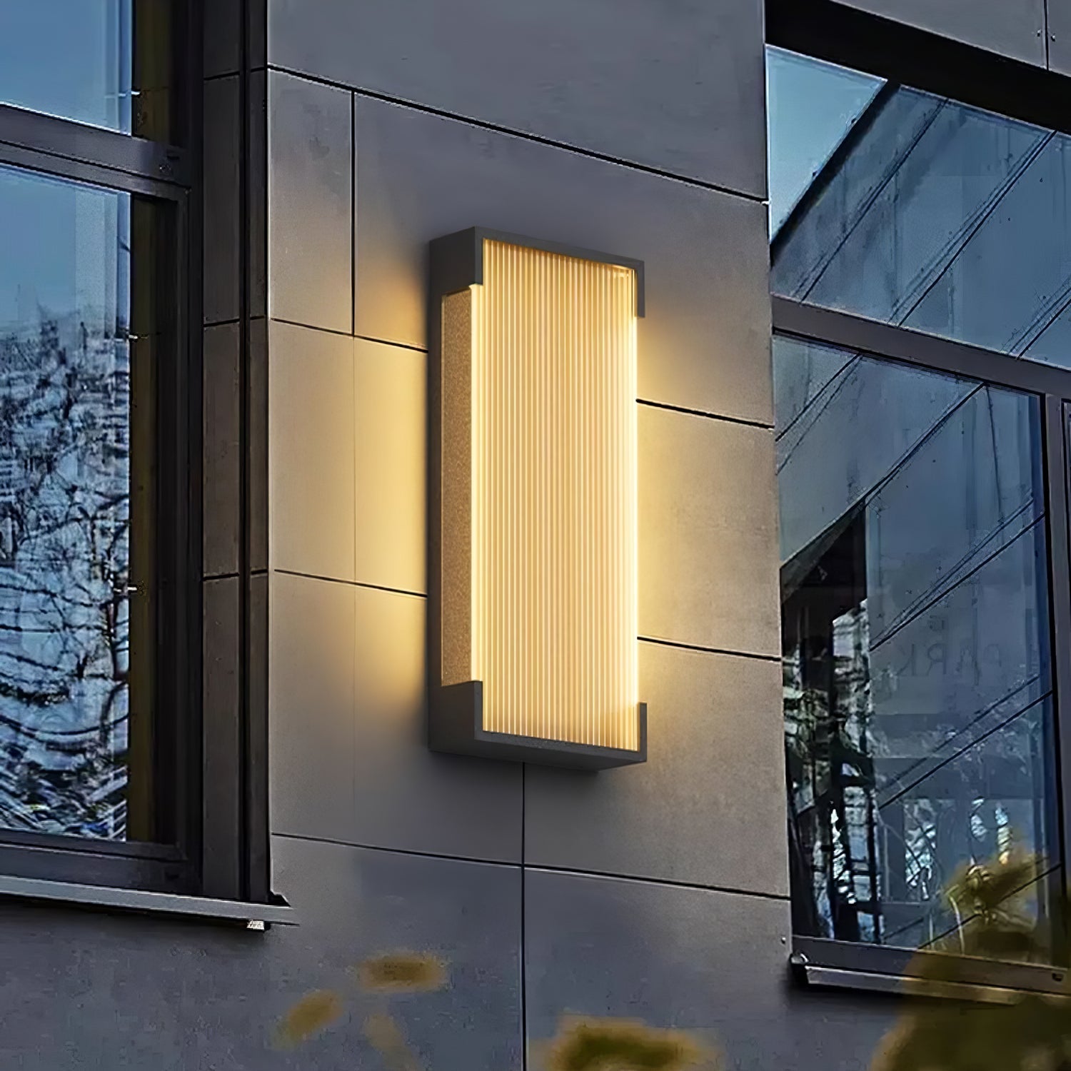 Ivela Unique Rectangular Solar Outdoor Wall Light - Letslighting