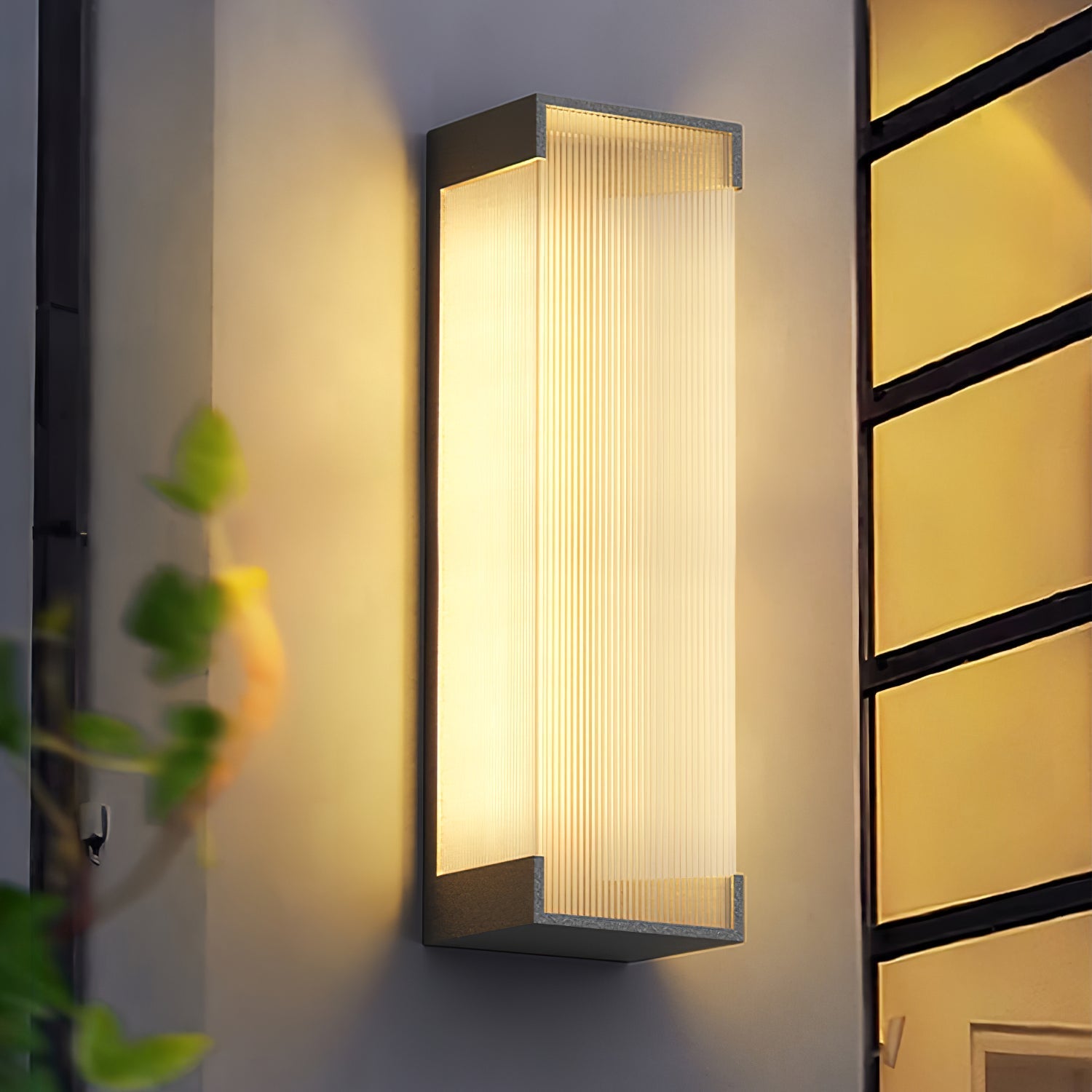 Ivela Unique Rectangular Solar Outdoor Wall Light - Letslighting