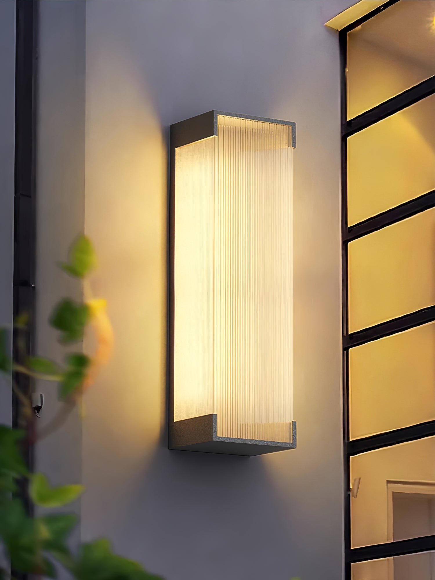 Ivela Unique Rectangular Solar Outdoor Wall Light - Letslighting