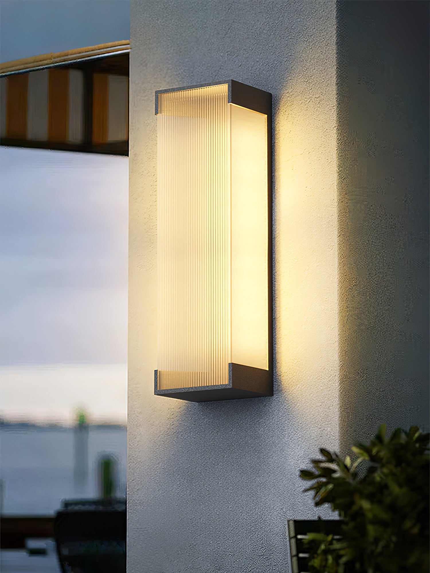 Ivela Unique Rectangular Solar Outdoor Wall Light - Letslighting