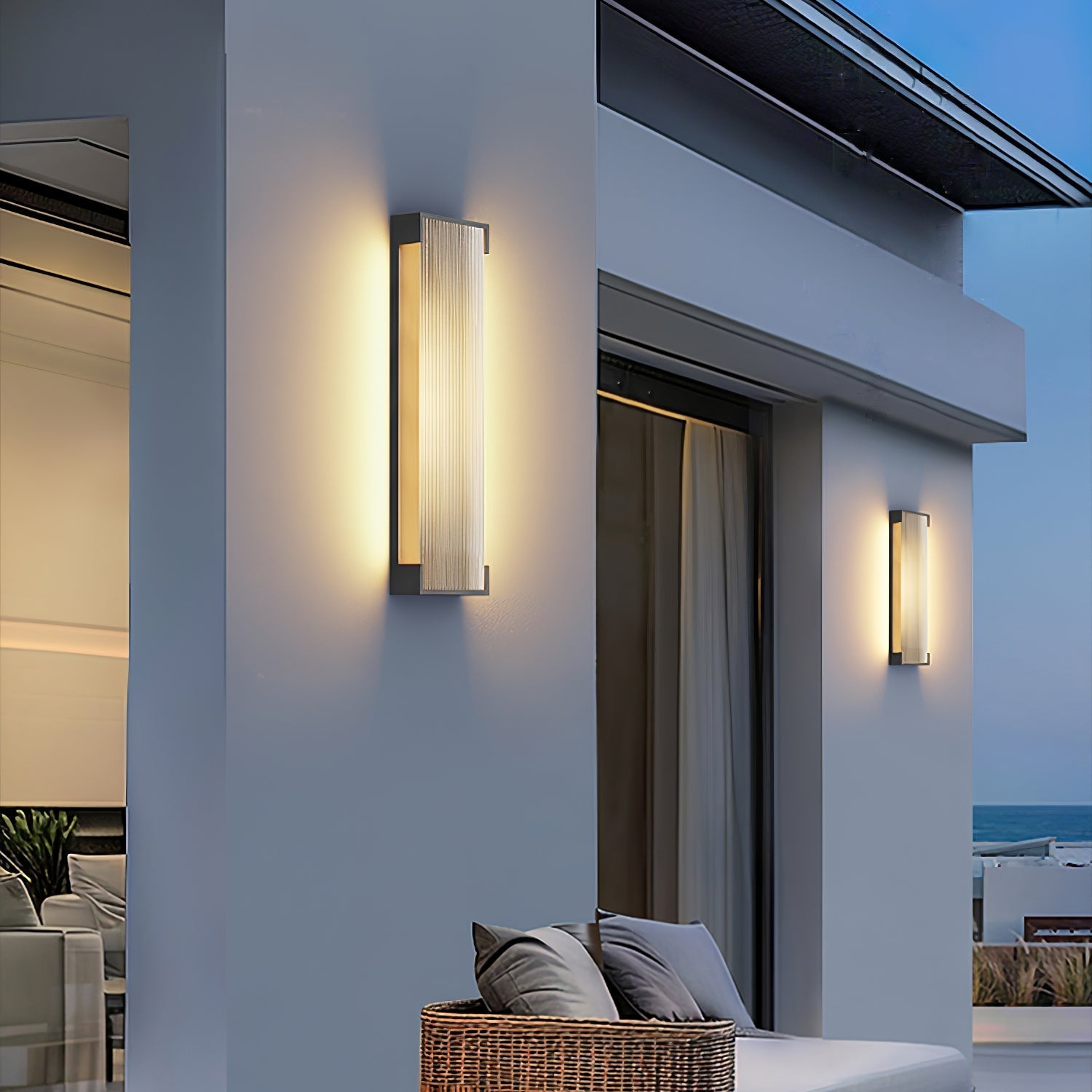 Ivela Unique Rectangular Solar Outdoor Wall Light - Letslighting