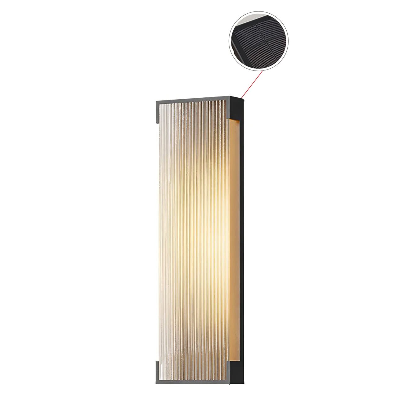 Ivela Unique Rectangular Solar Outdoor Wall Light - Letslighting