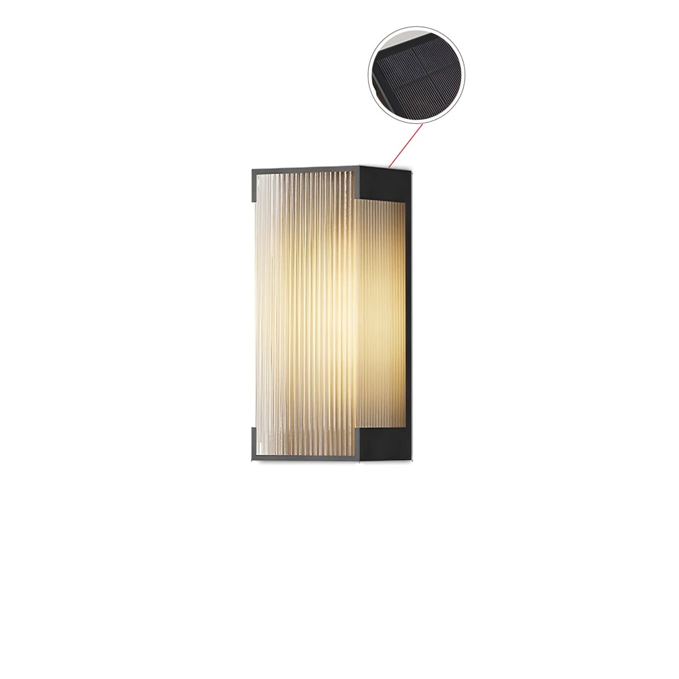 Ivela Unique Rectangular Solar Outdoor Wall Light - Letslighting