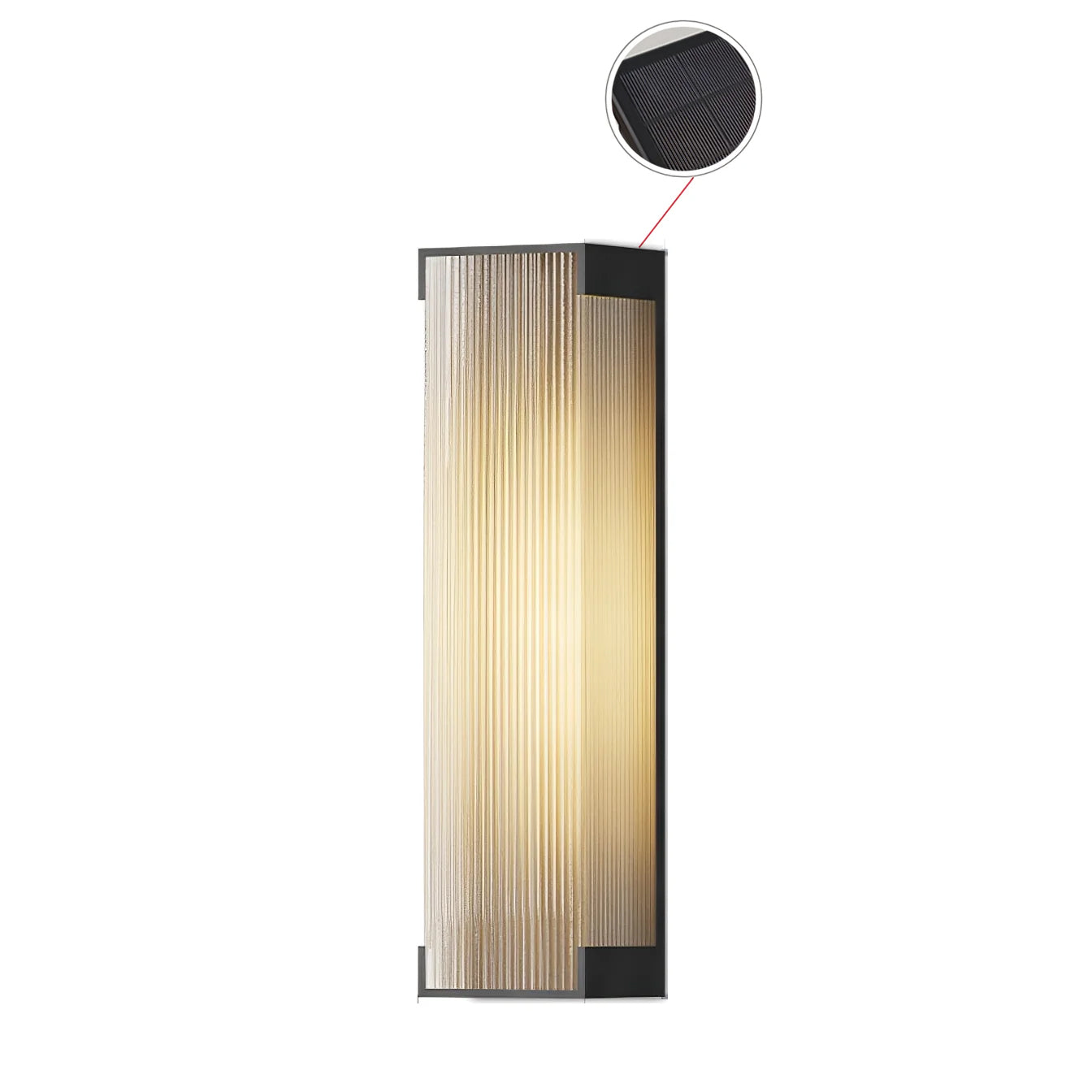 Ivela Unique Rectangular Solar Outdoor Wall Light - Letslighting