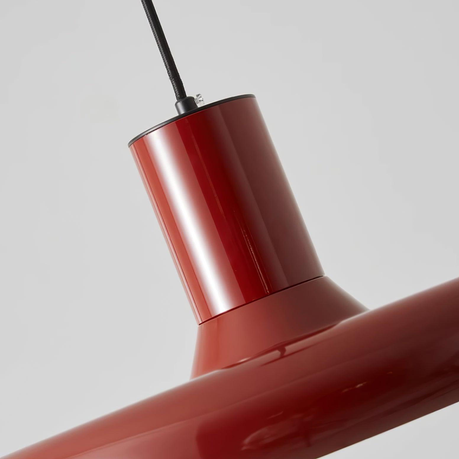 Pendant Lamp Aluminum Frisbee Red Industrial - Letslighting