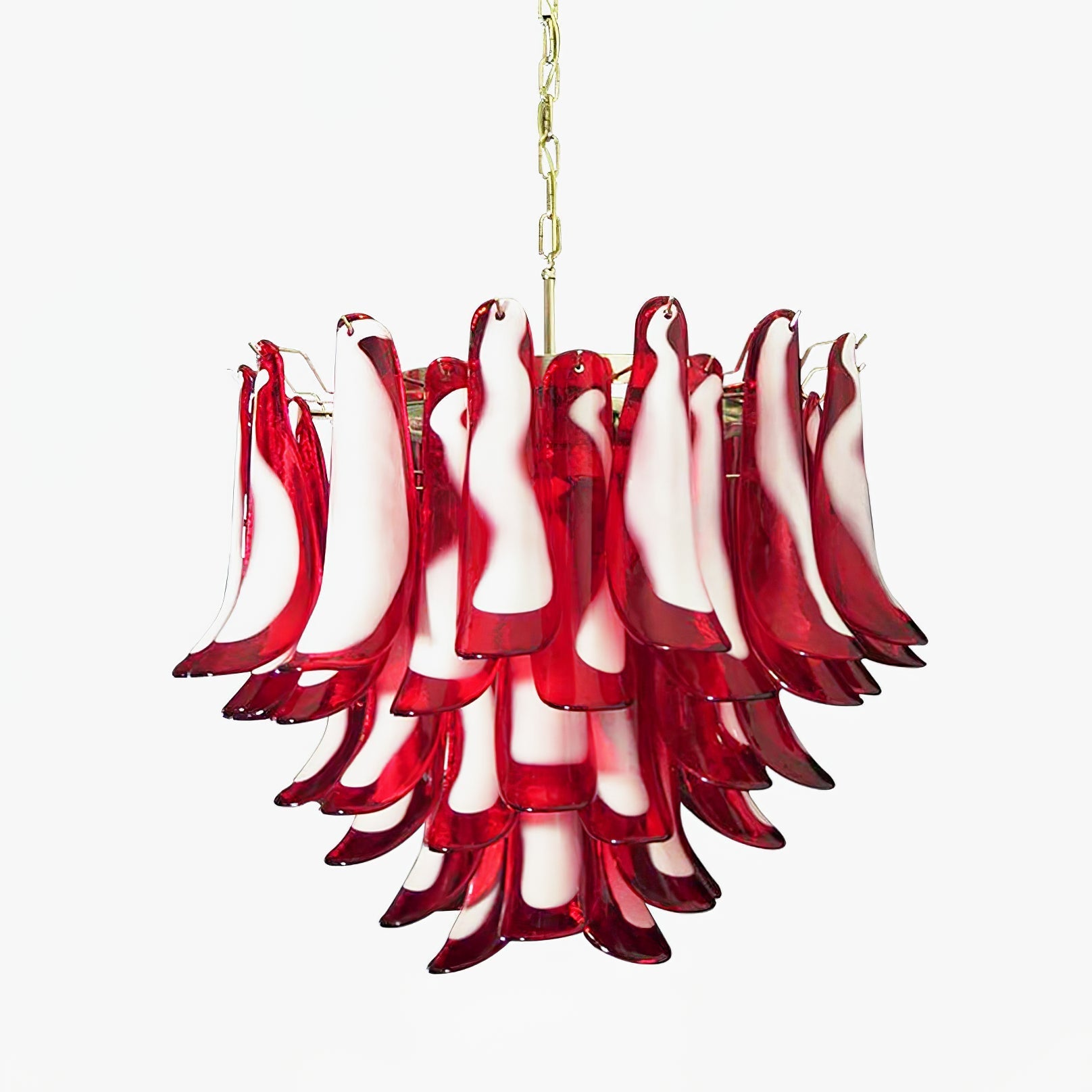 Aurora Chandelier Red Murano Petals