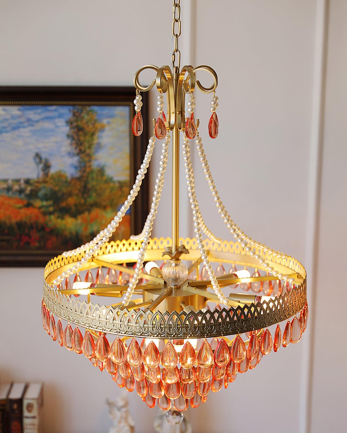Virello Red Ruby Chandelier - Letslighting