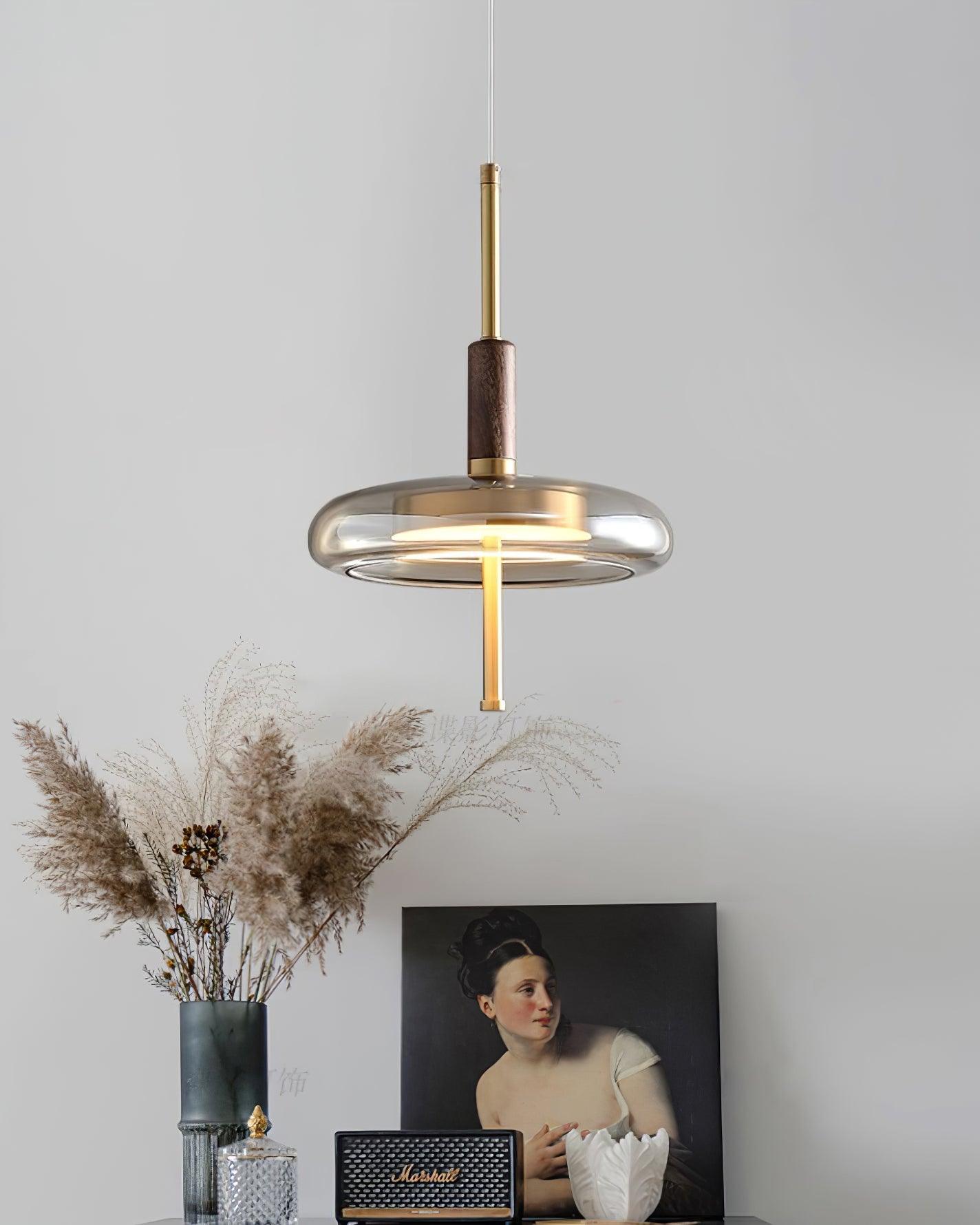 Redondo LED Halo Glass Disc Pendant Lamp - Letslighting