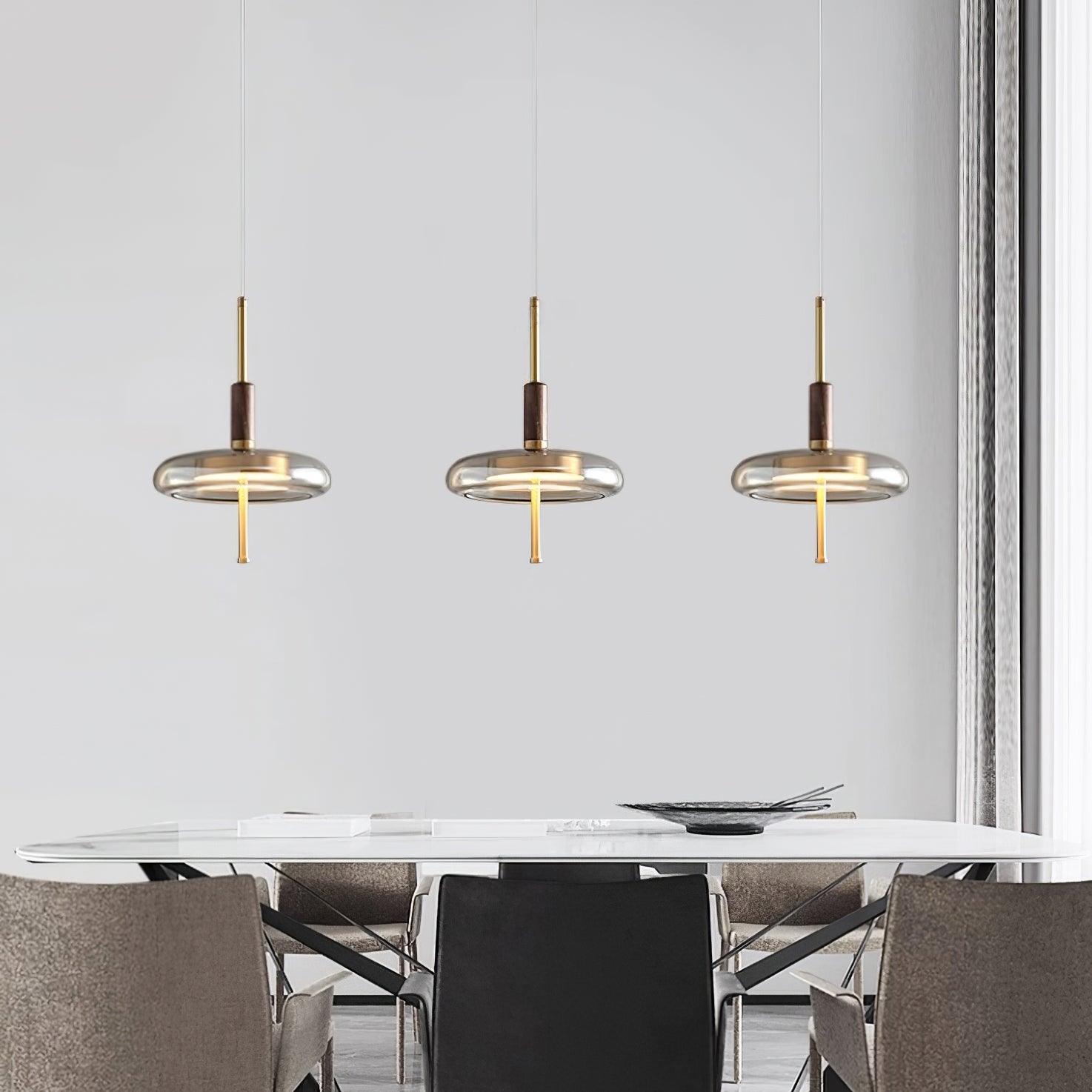 Redondo LED Halo Glass Disc Pendant Lamp - Letslighting
