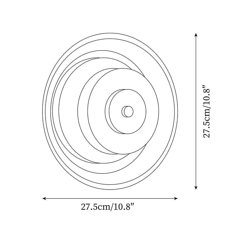 Elysso Brass Circular Wall Lamp - Letslighting