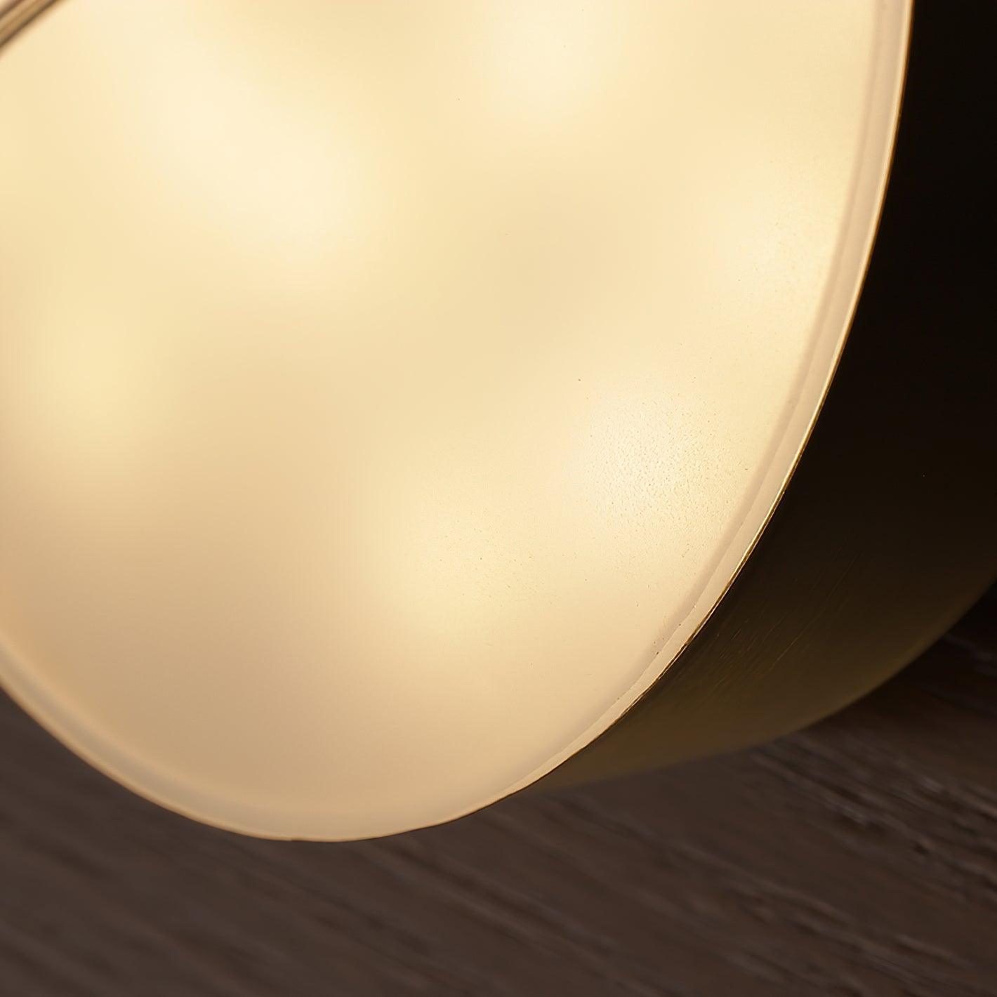 Elysso Brass Circular Wall Lamp - Letslighting