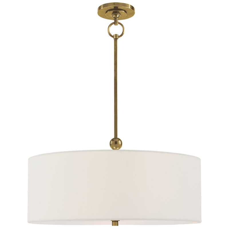 Olvynis Modern Minimalist Hanging Brass Fabric Pendant Lamp - Letslighting