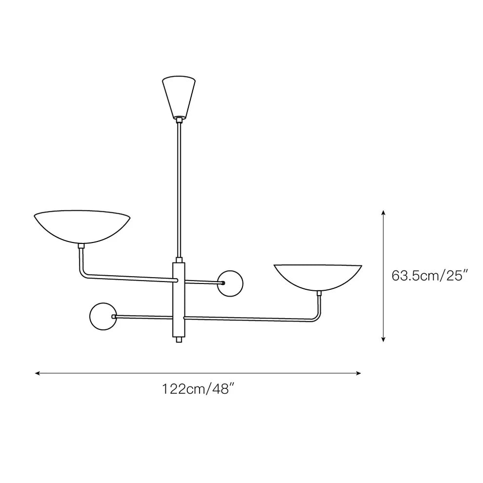 Silva Sculptural Industrial Chandelier