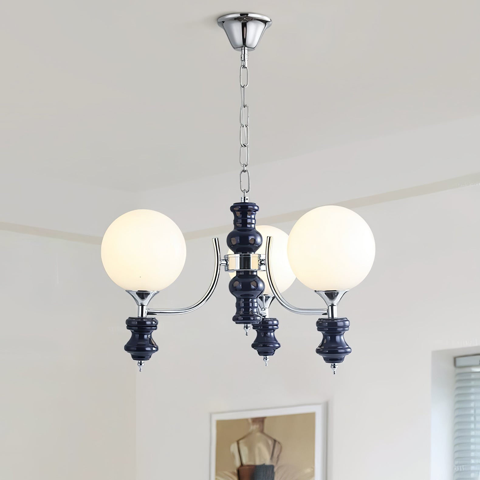 Aurora Chandelier Regal Orb Frosted - Letslighting