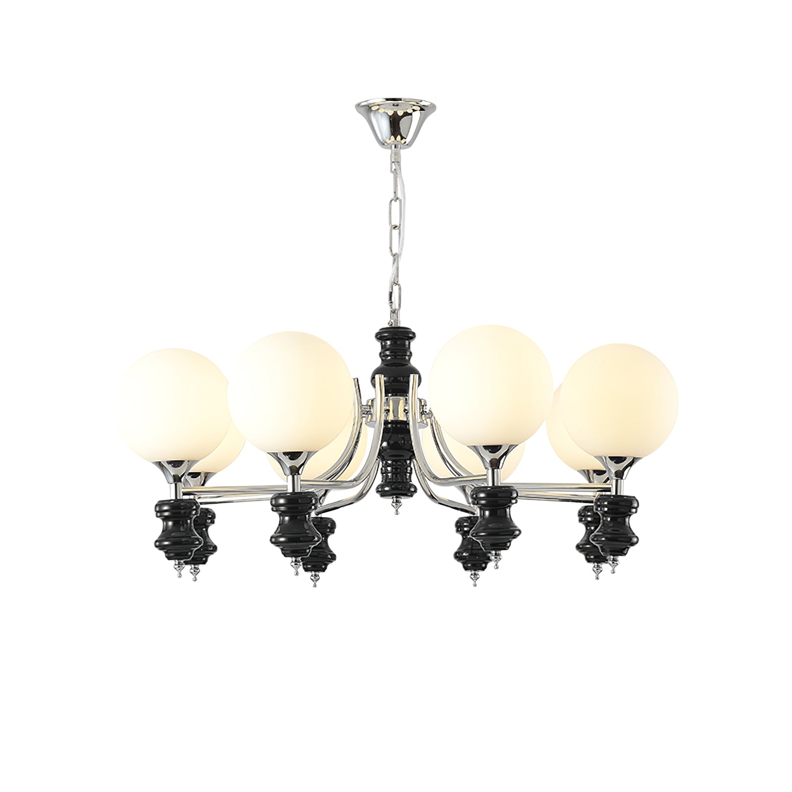 Aurora Chandelier Regal Orb Frosted - Letslighting
