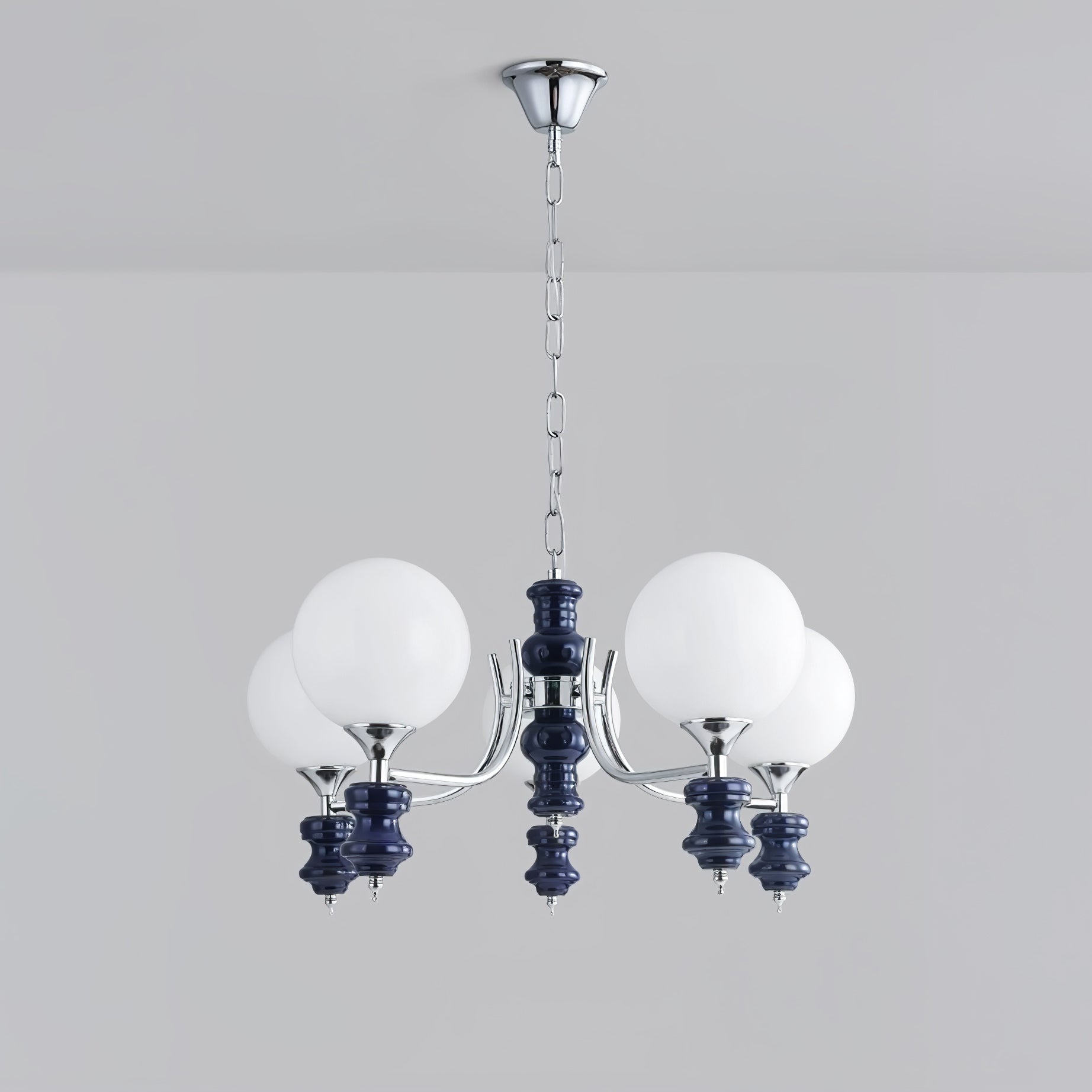 Aurora Chandelier Regal Orb Frosted - Letslighting