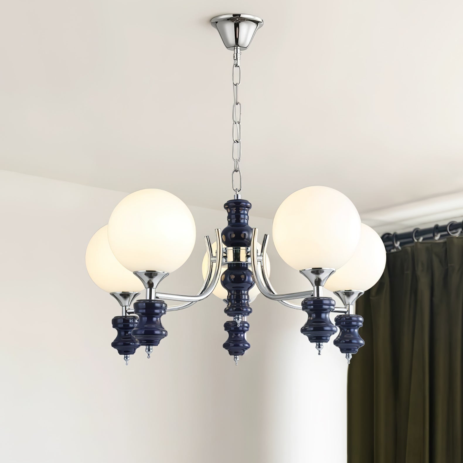 Aurora Chandelier Regal Orb Frosted - Letslighting