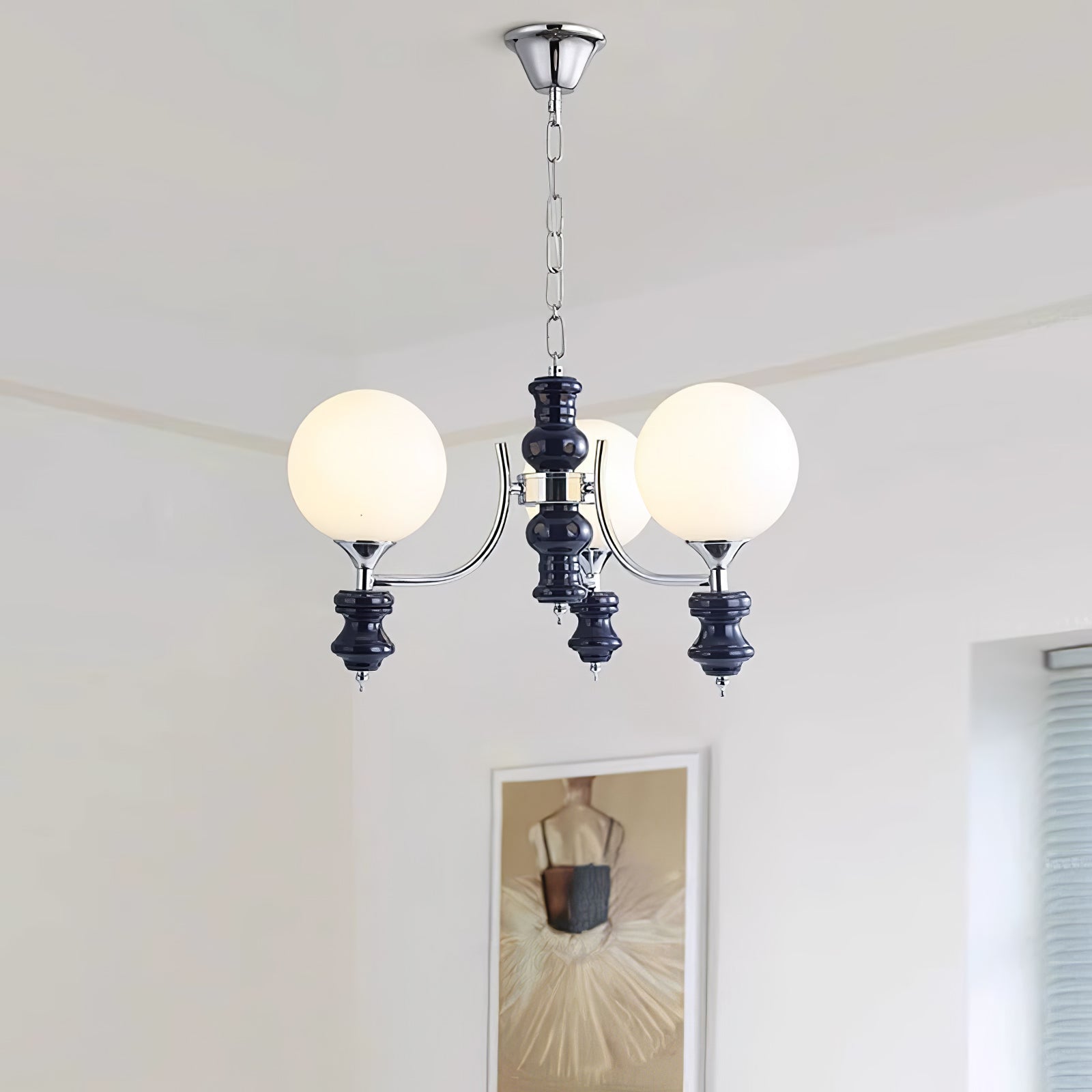 Aurora Chandelier Regal Orb Frosted - Letslighting