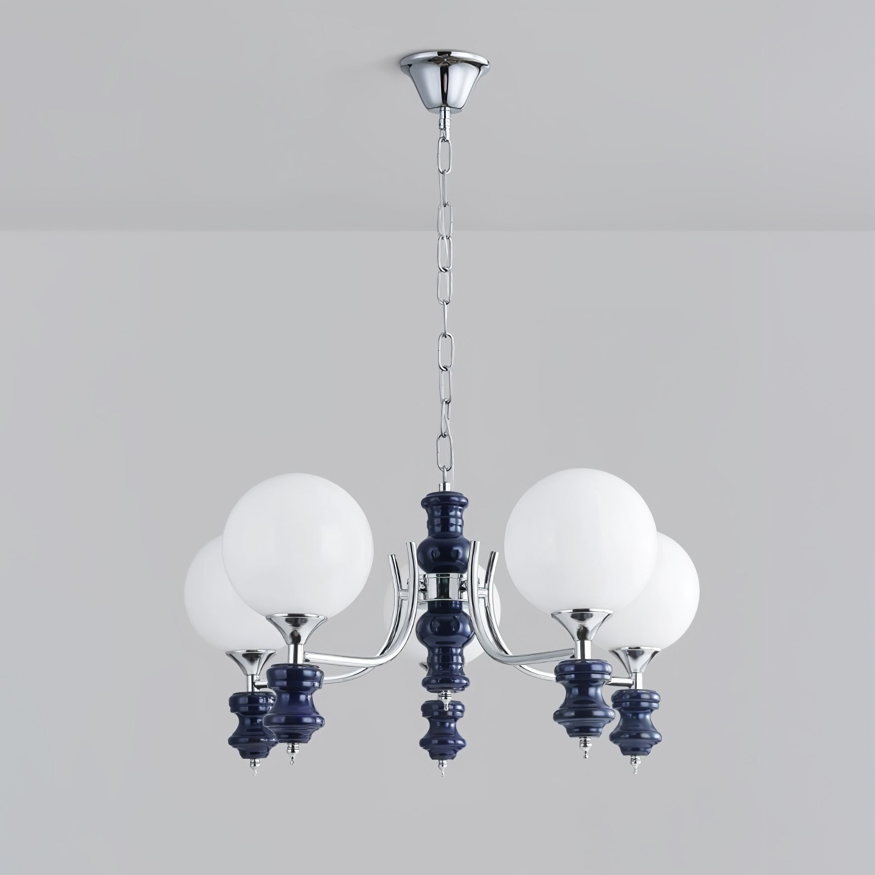 Aurora Chandelier Regal Orb Frosted - Letslighting