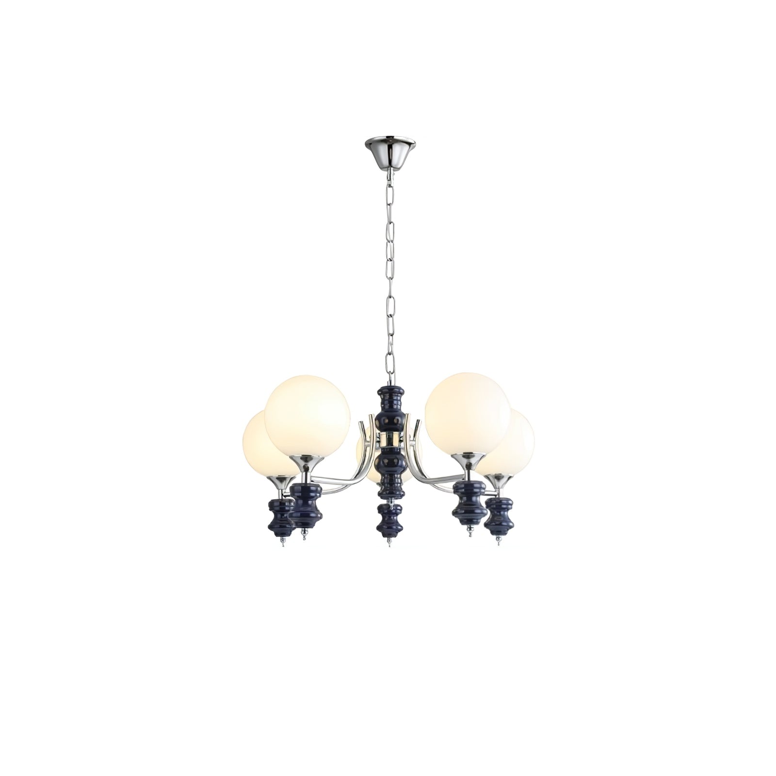 Aurora Chandelier Regal Orb Frosted - Letslighting
